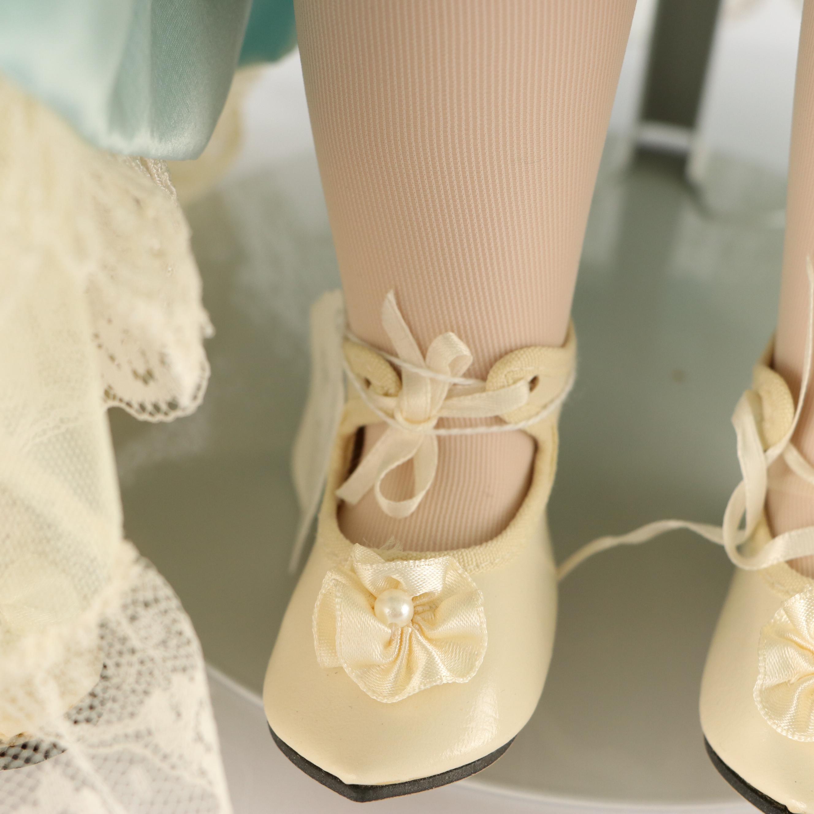 Dolls by Jerri and Kingstate Porcelain Dolls with Porcelain Baby Doll