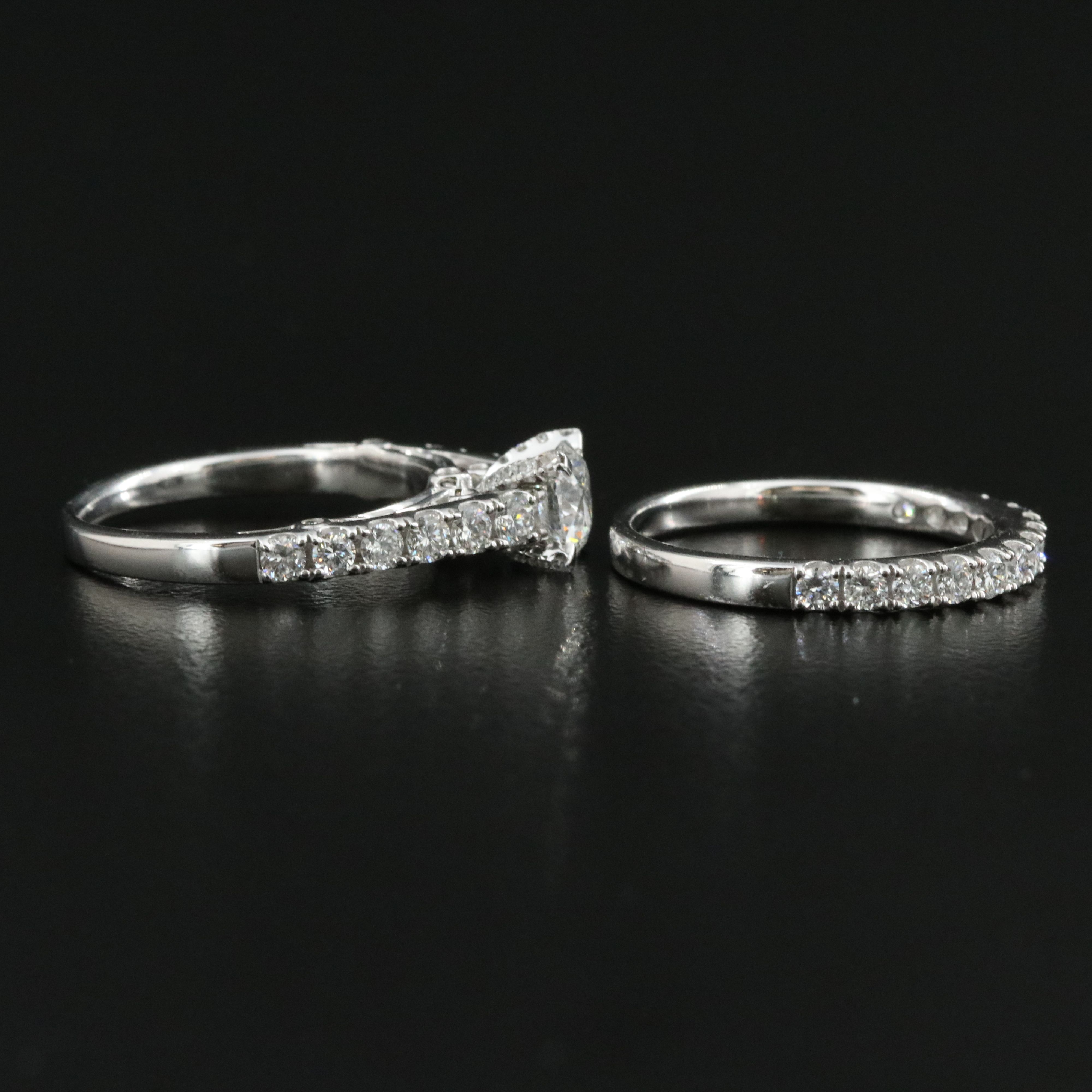 14K 1.91 CTW Lab Grown Diamond Ring Set