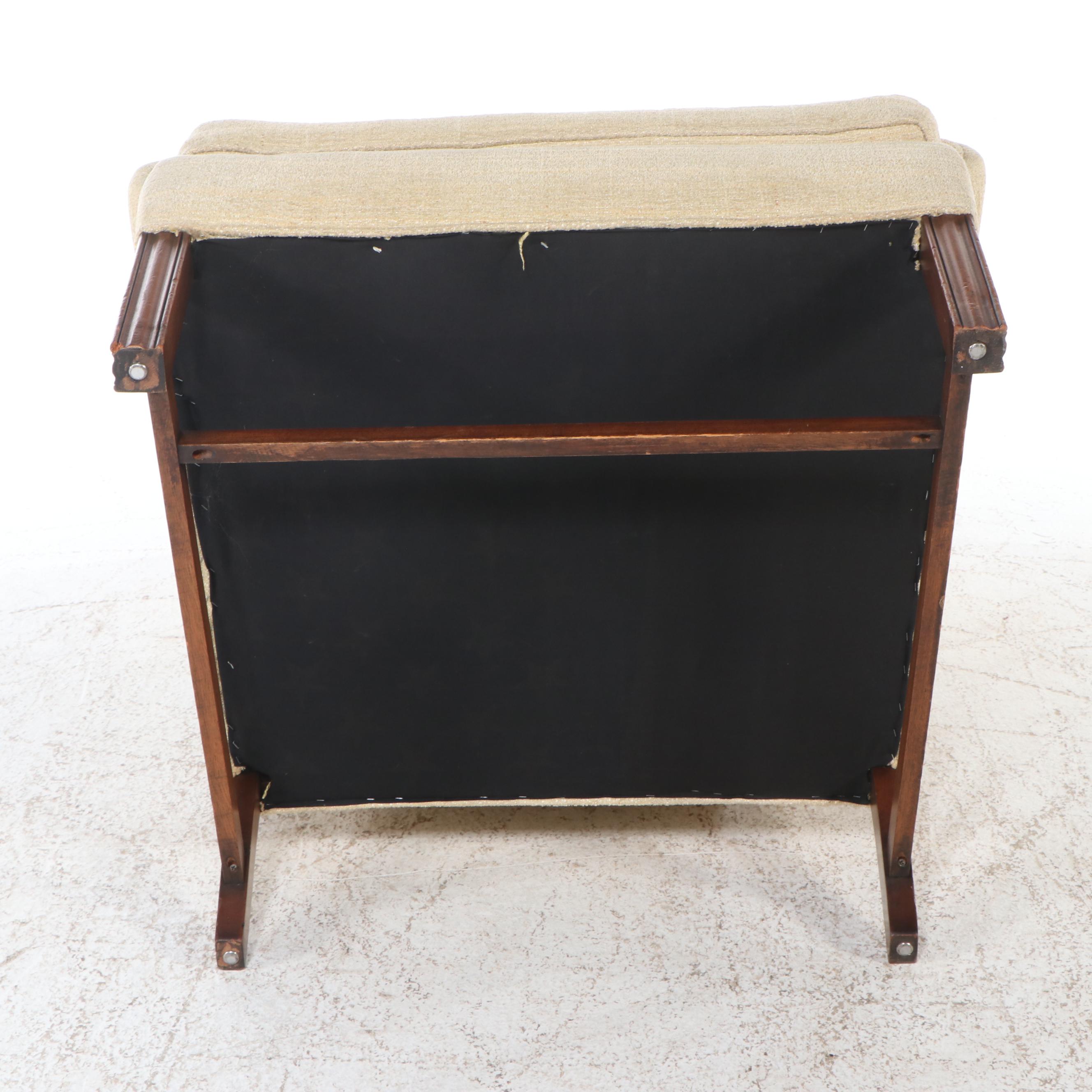 Pair of Chippendale Style Wingback Chairs, Late 20th Century