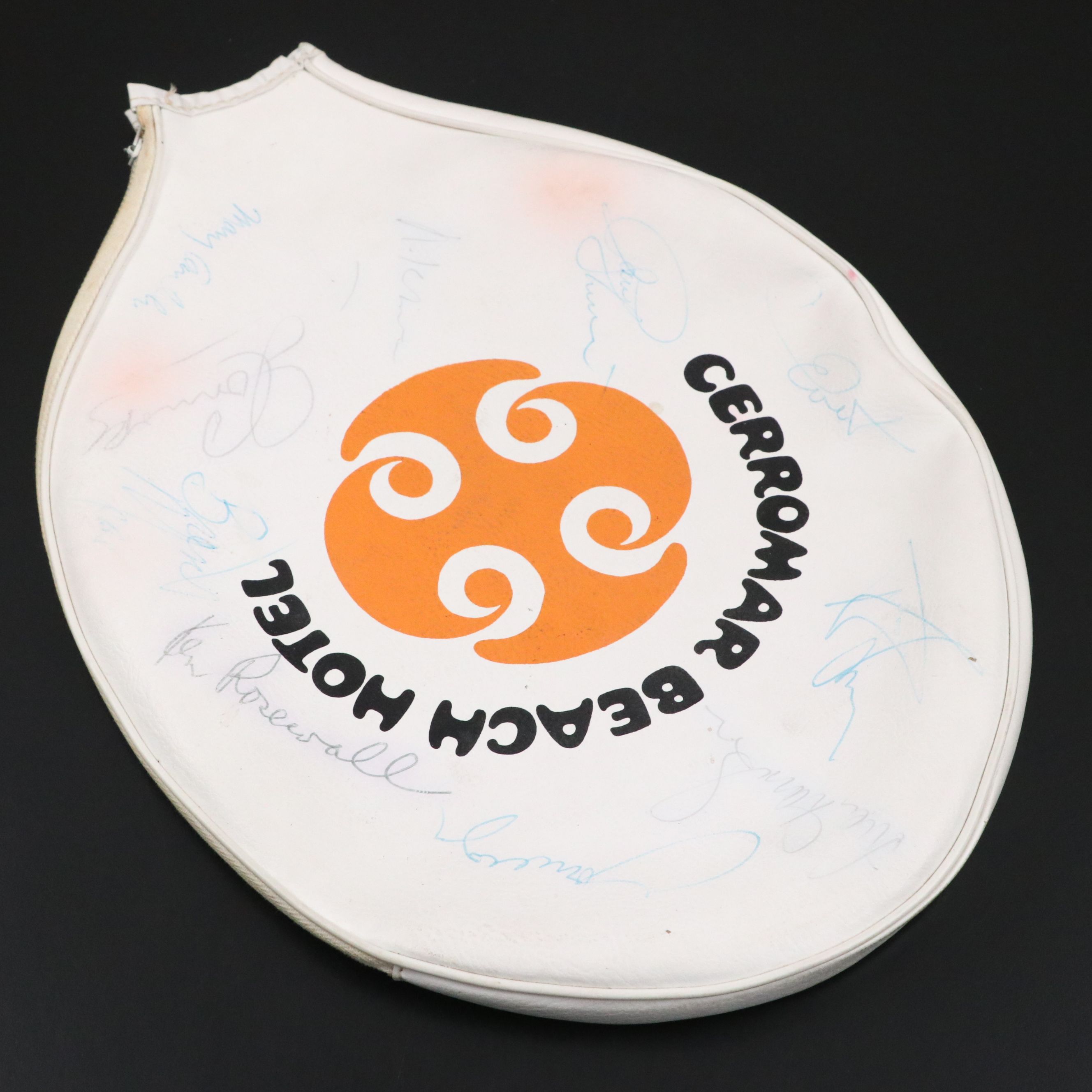 Chris Evert, Jimmy Connors, Ken Rosewall, and More Signed Tennis Racket Cover