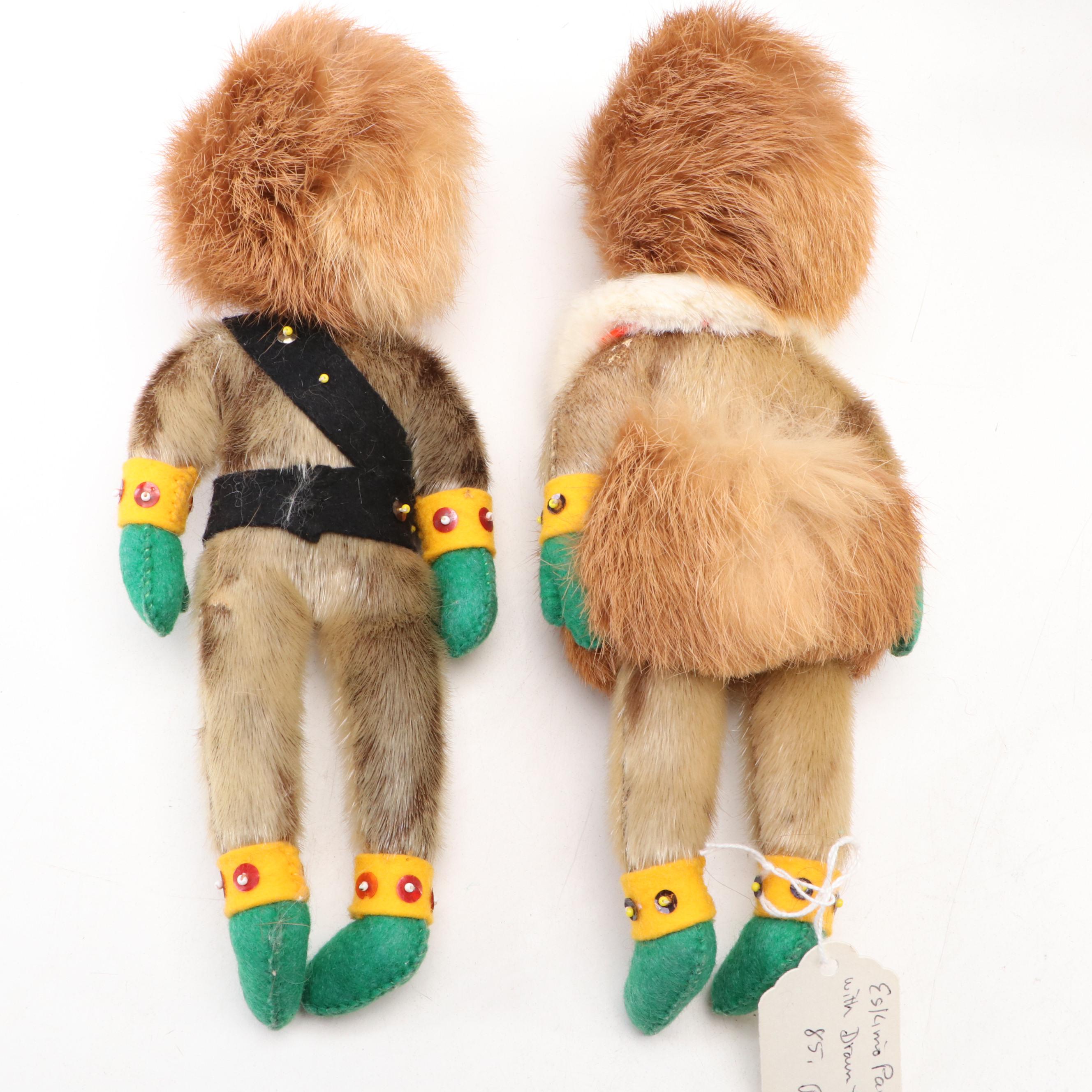 Labrador Traditions with Other Fur and Cloth Folk Art Inuit Dolls