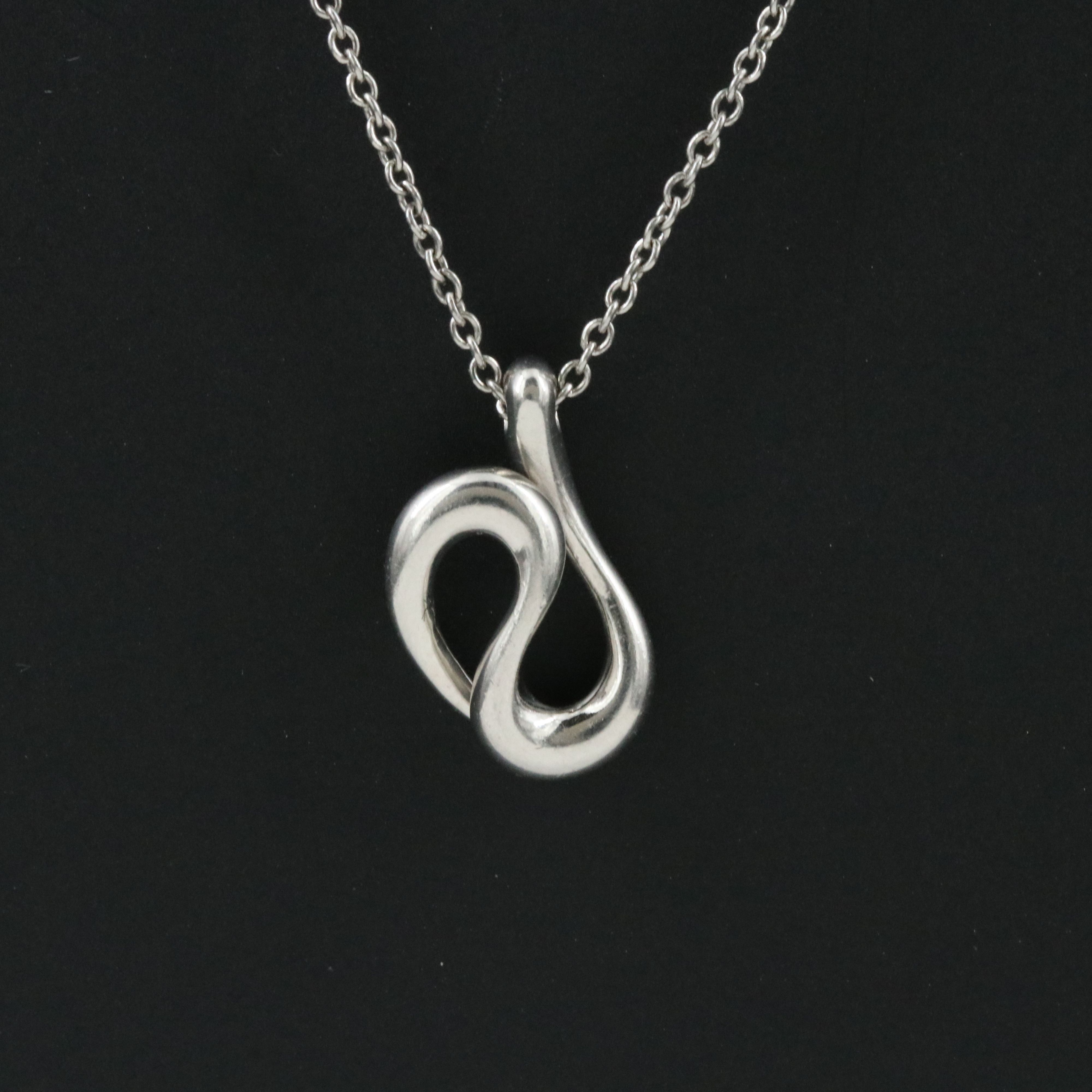 Elsa Peretti for Tiffany & Co. Platinum Coiled Snake Necklace