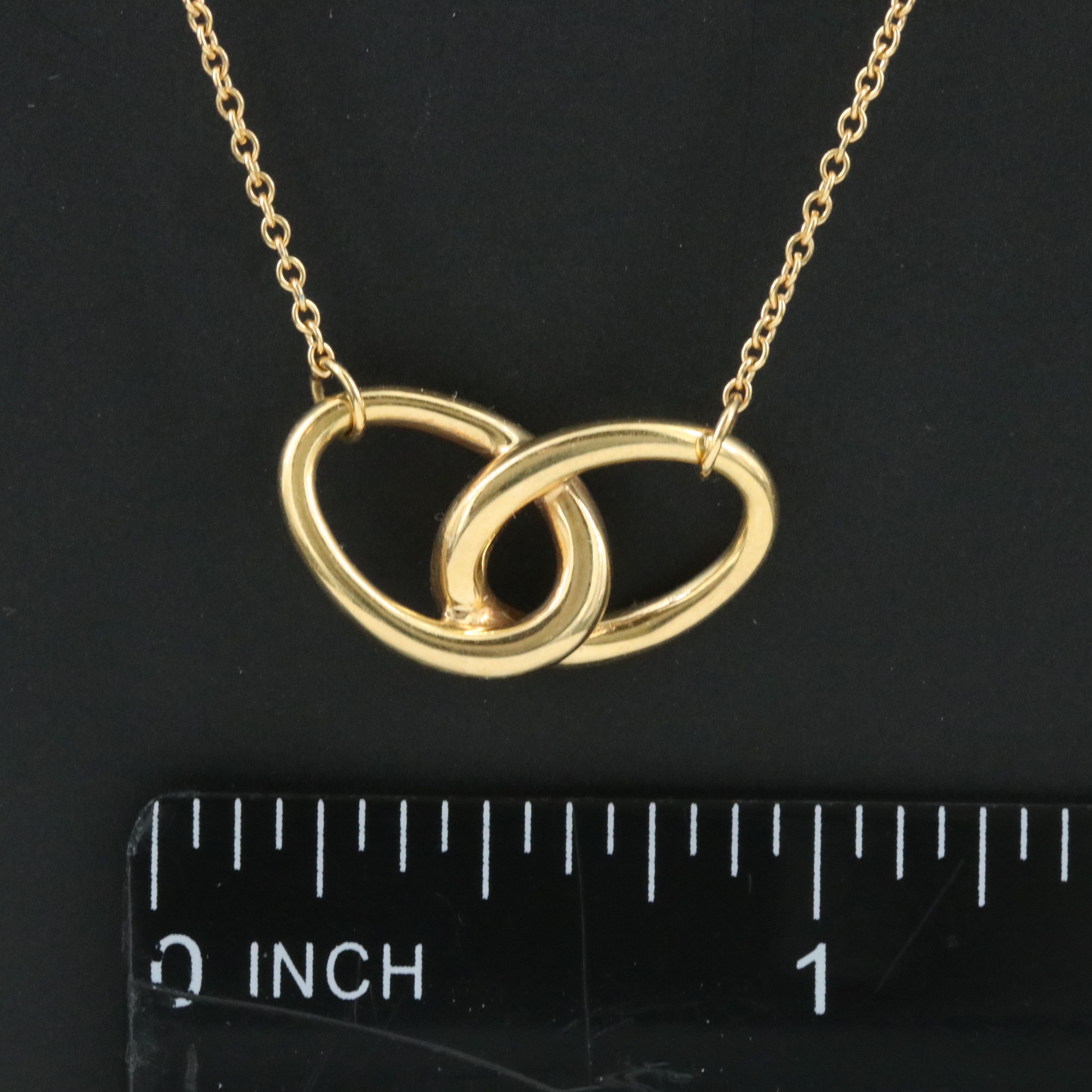 Elsa Peretti for Tiffany & Co. 18K Interlocking Ovals Necklace