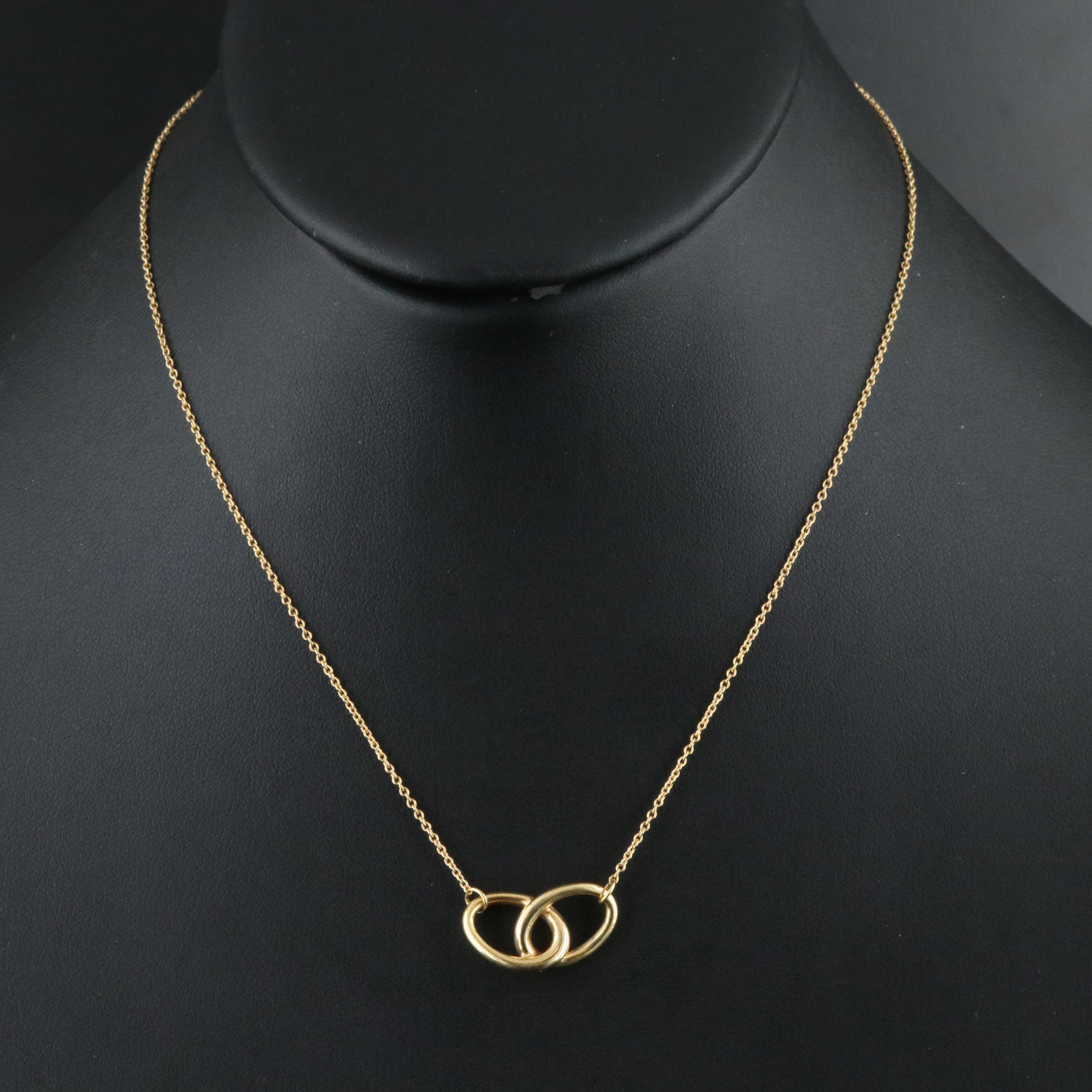 Elsa Peretti for Tiffany & Co. 18K Interlocking Ovals Necklace