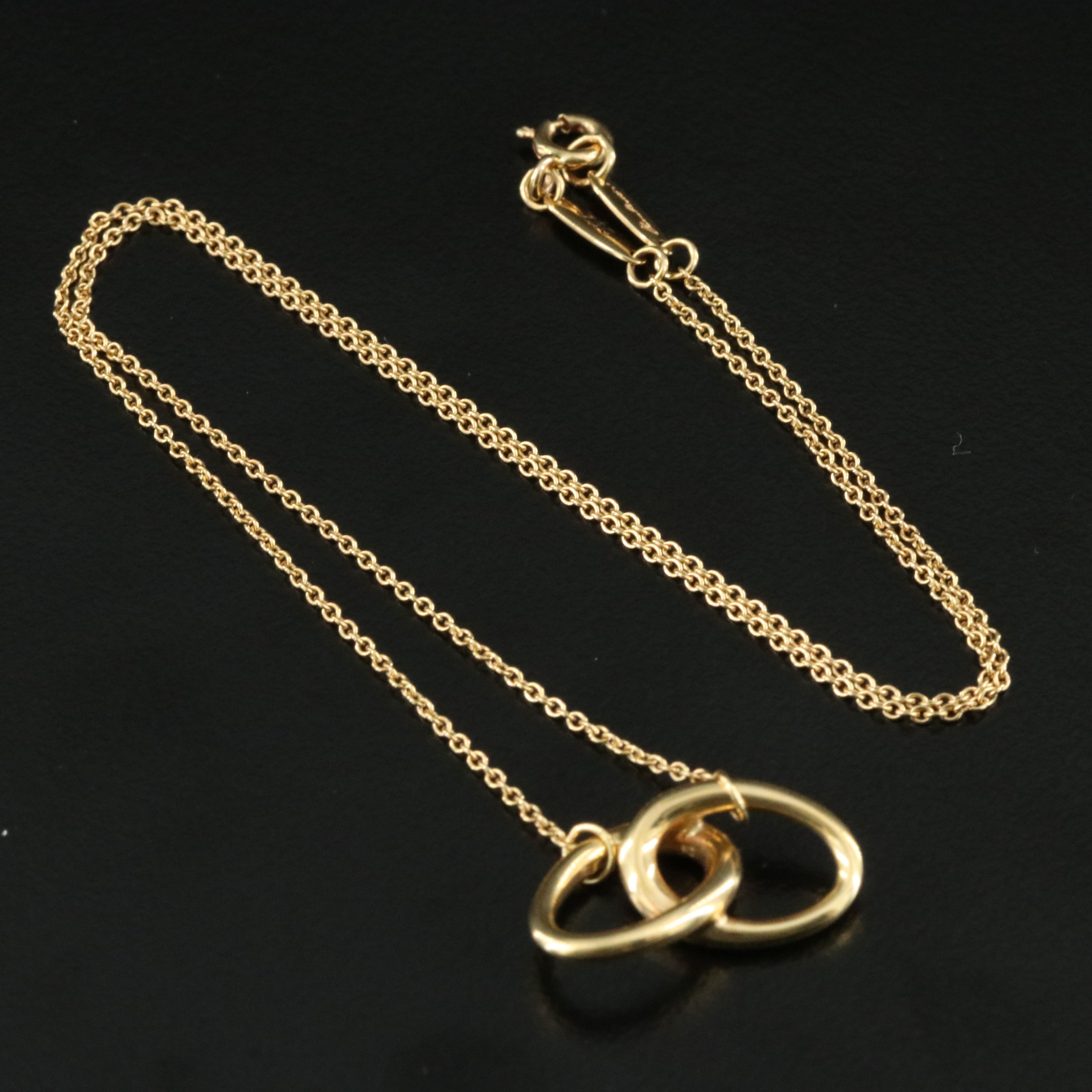 Elsa Peretti for Tiffany & Co. 18K Interlocking Ovals Necklace