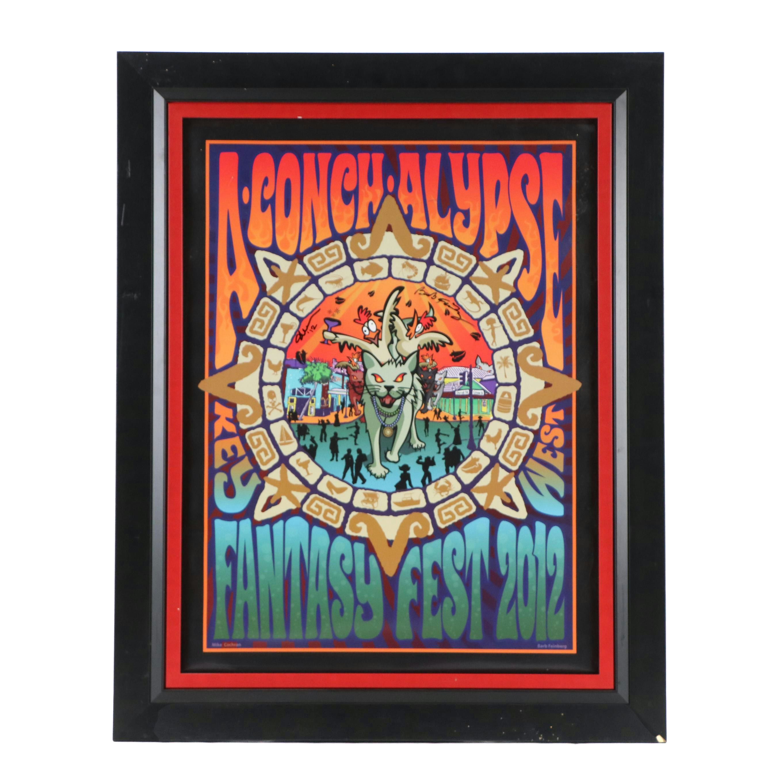 Mike Cochran & Barb Feinberg Offset Lithograph Poster "A-Conch-Alypse, 2012