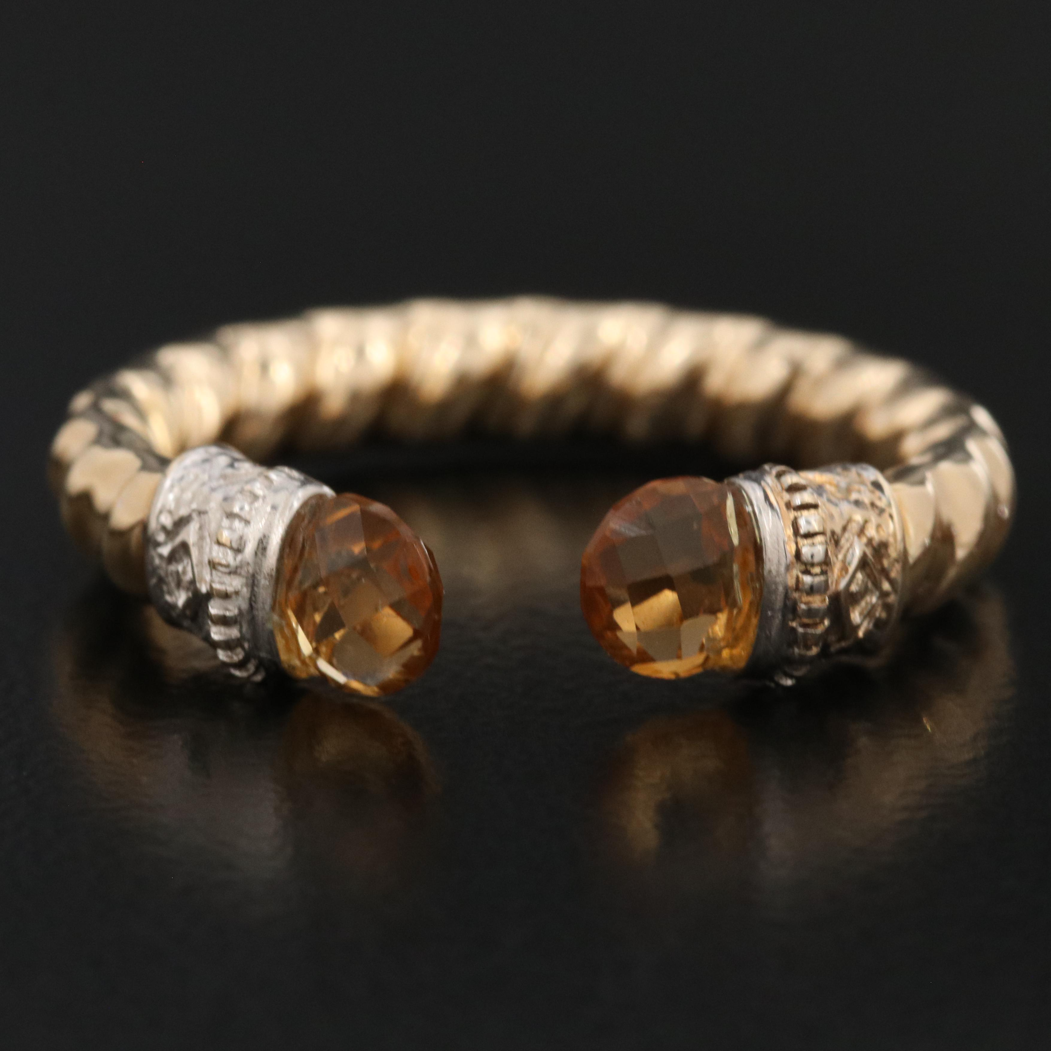 14K Torque Ring with Electroform Band