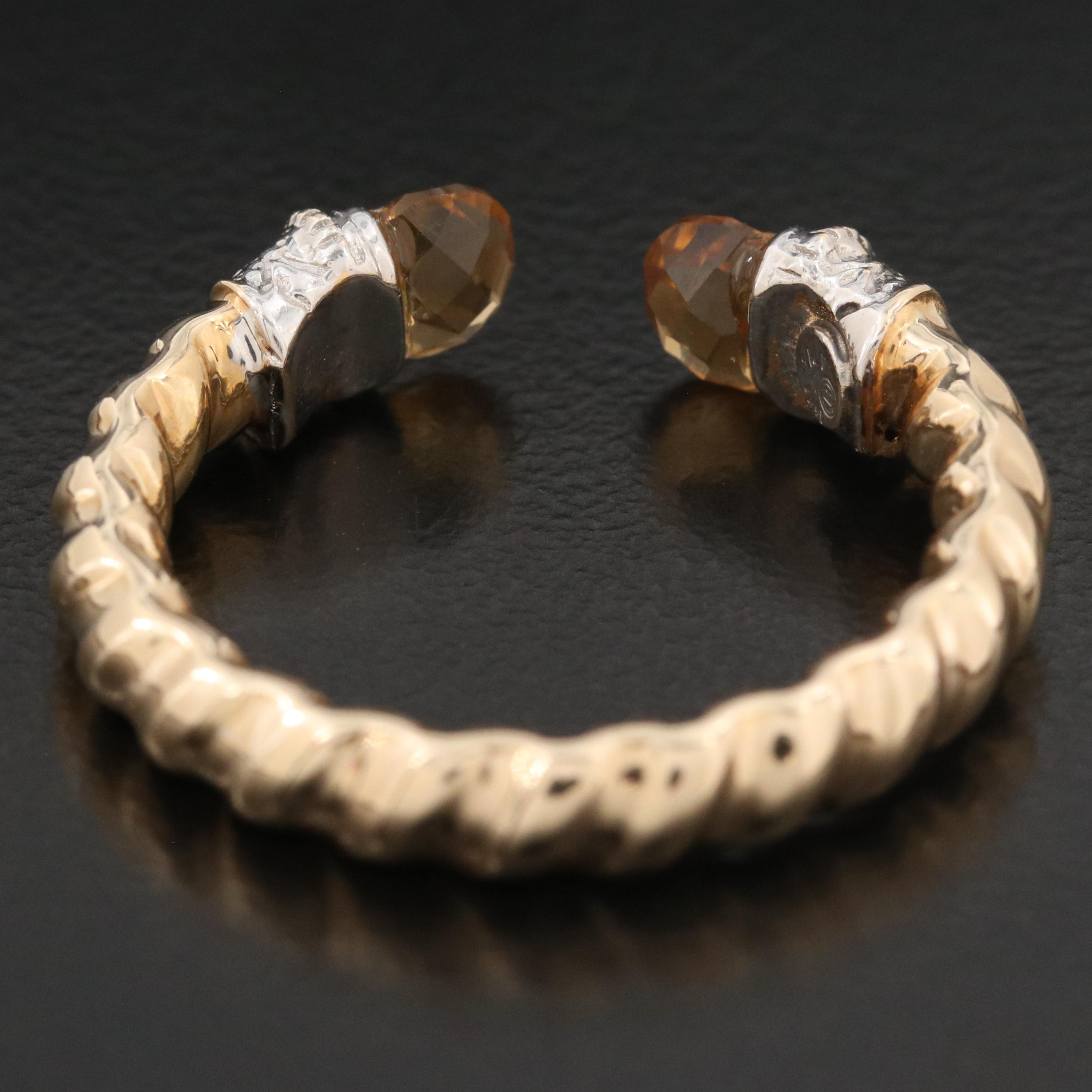 14K Torque Ring with Electroform Band