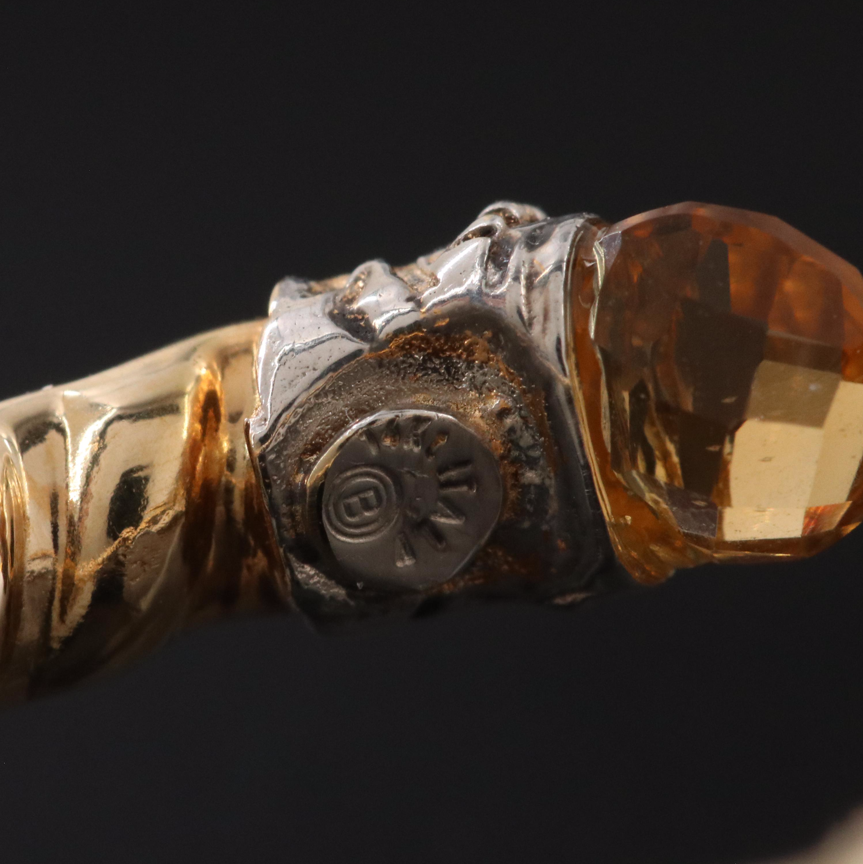 14K Torque Ring with Electroform Band