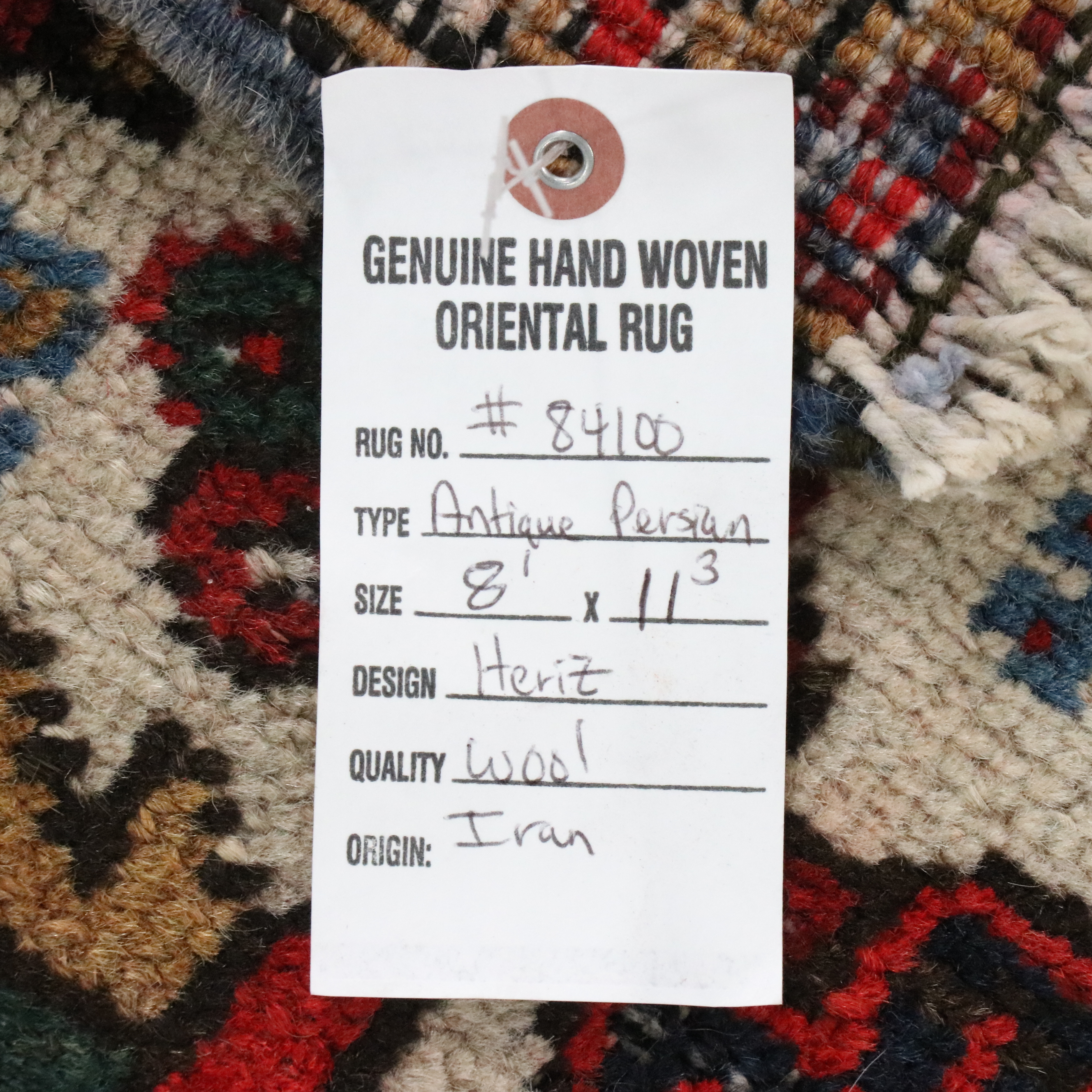 8'2 x 11'5 Hand-Knotted Persian Ahar Area Rug