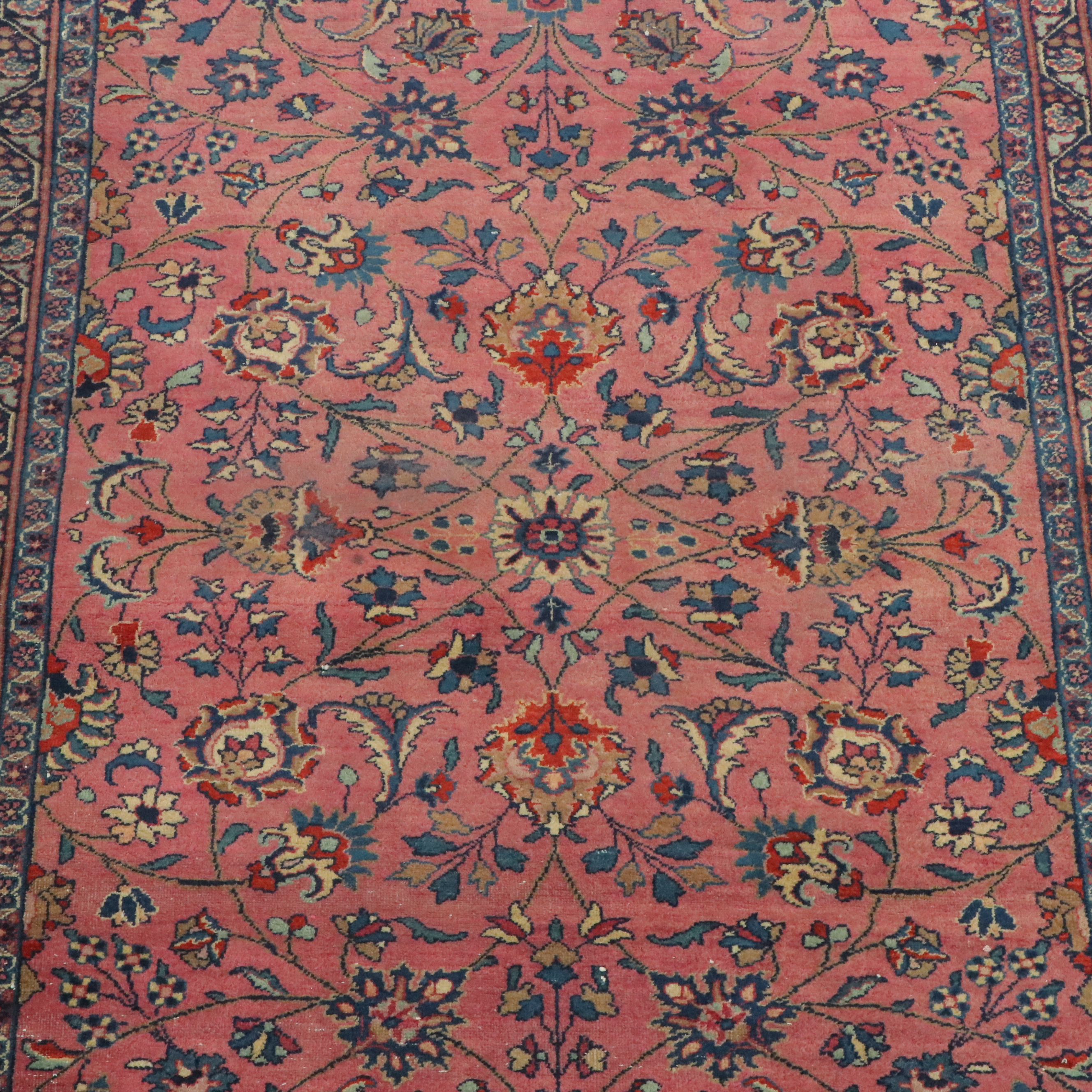 4'1 x 7'5 Hand-Knotted Persian Mehriban Style Area Rug