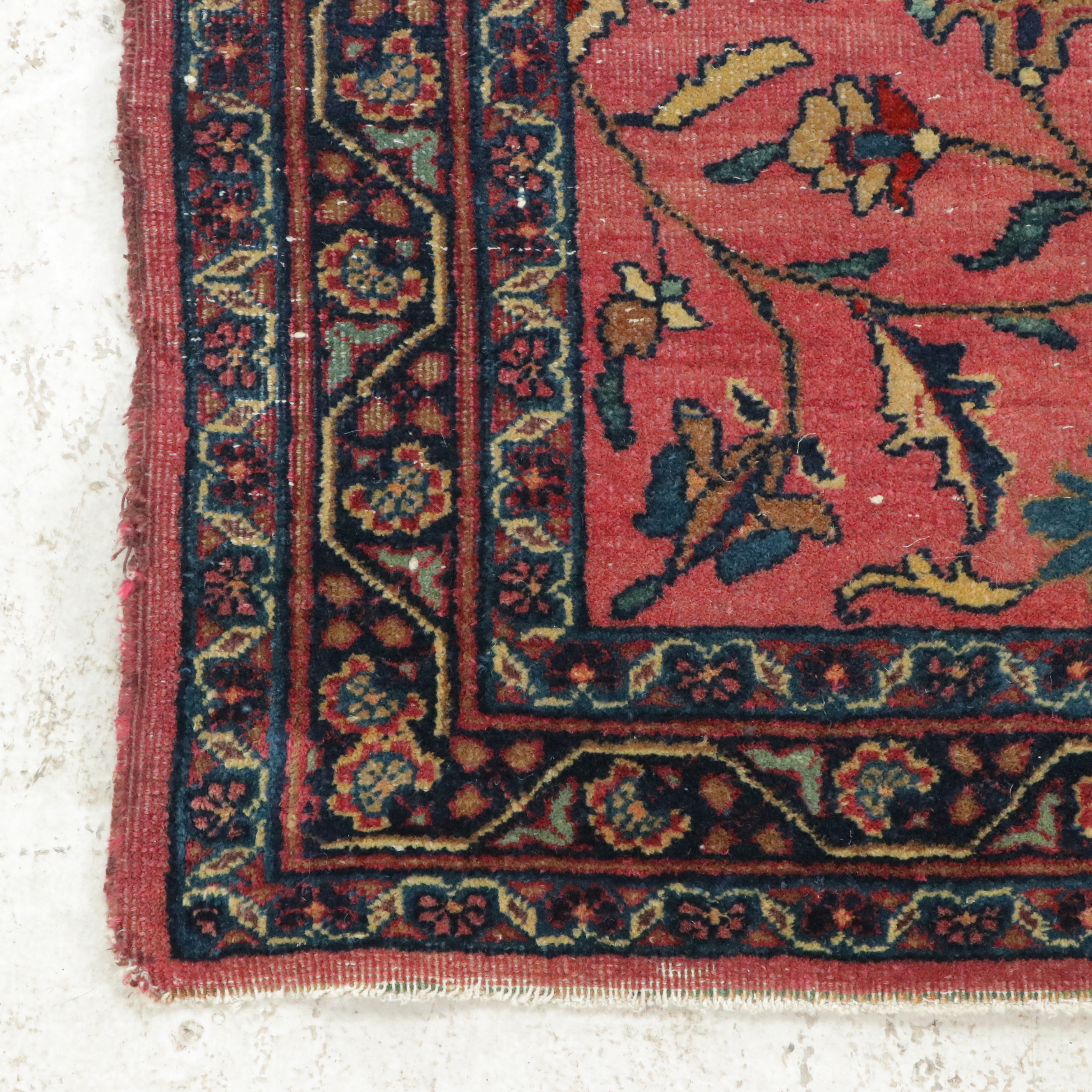 4'1 x 7'5 Hand-Knotted Persian Mehriban Style Area Rug