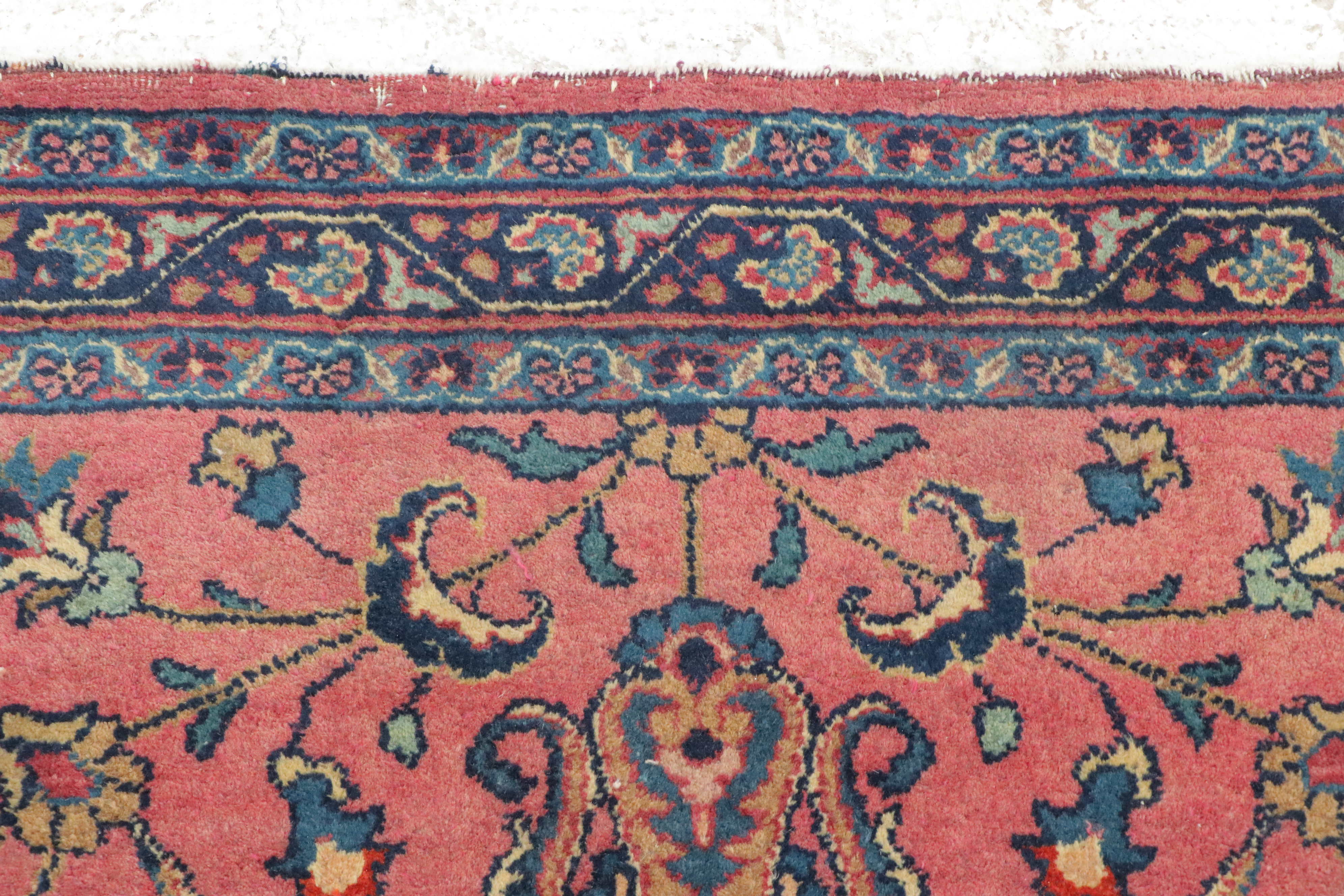 4'1 x 7'5 Hand-Knotted Persian Mehriban Style Area Rug