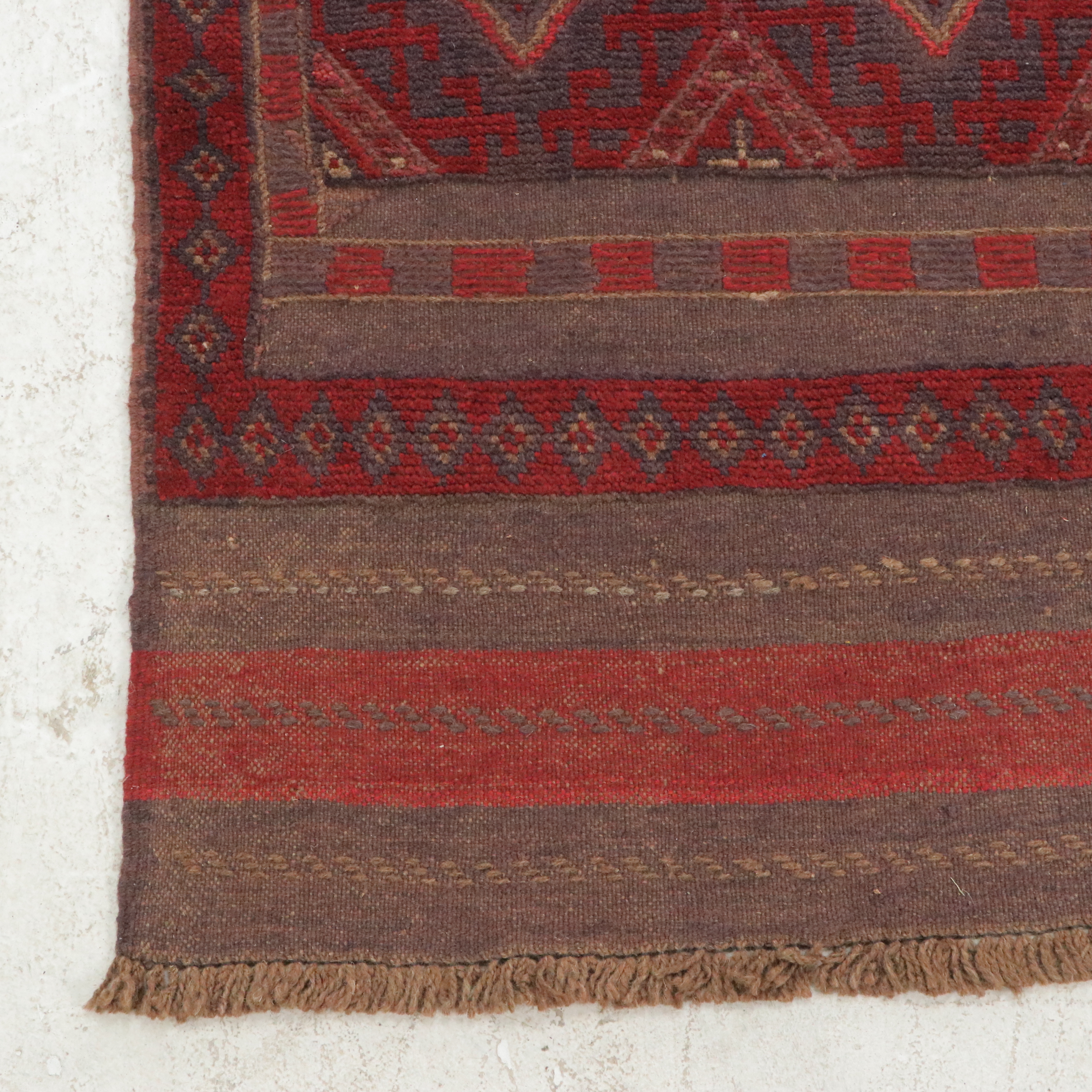 2'3 x 11'7 Handwoven Afghan Mashwani Carpet Runner