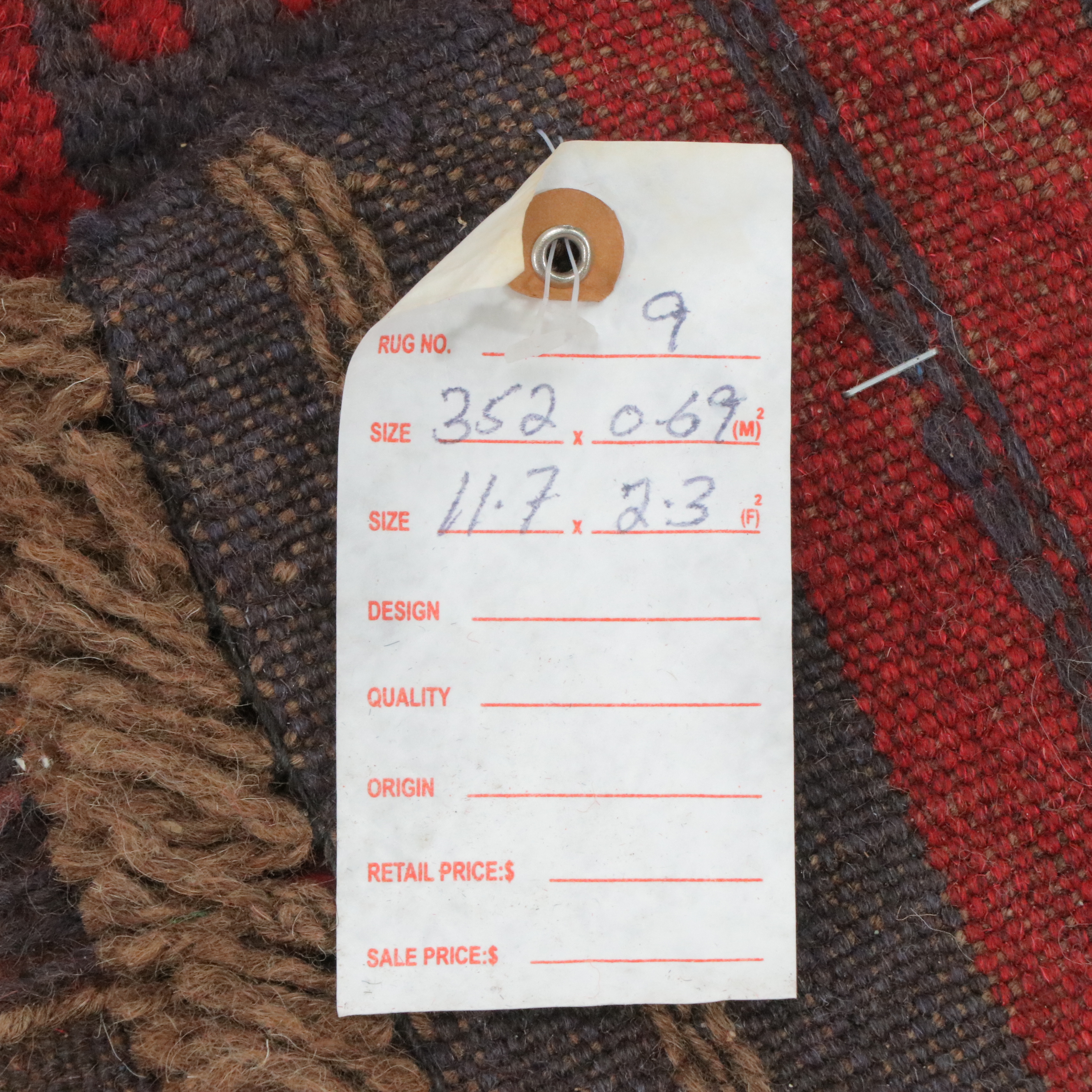 2'3 x 11'7 Handwoven Afghan Mashwani Carpet Runner