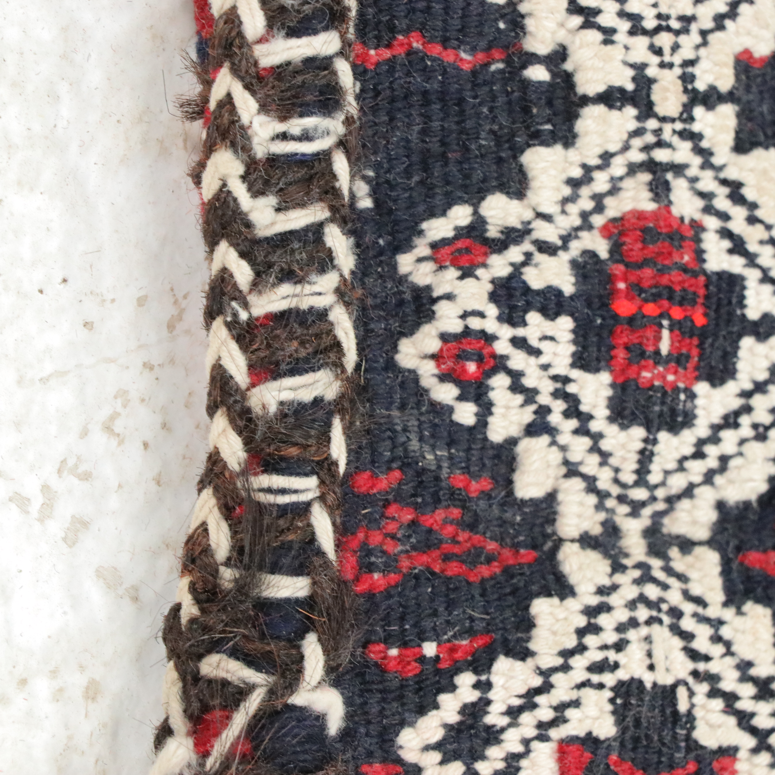 2' x 2' Hand-Knotted Persian Kazak Style Salt Bag