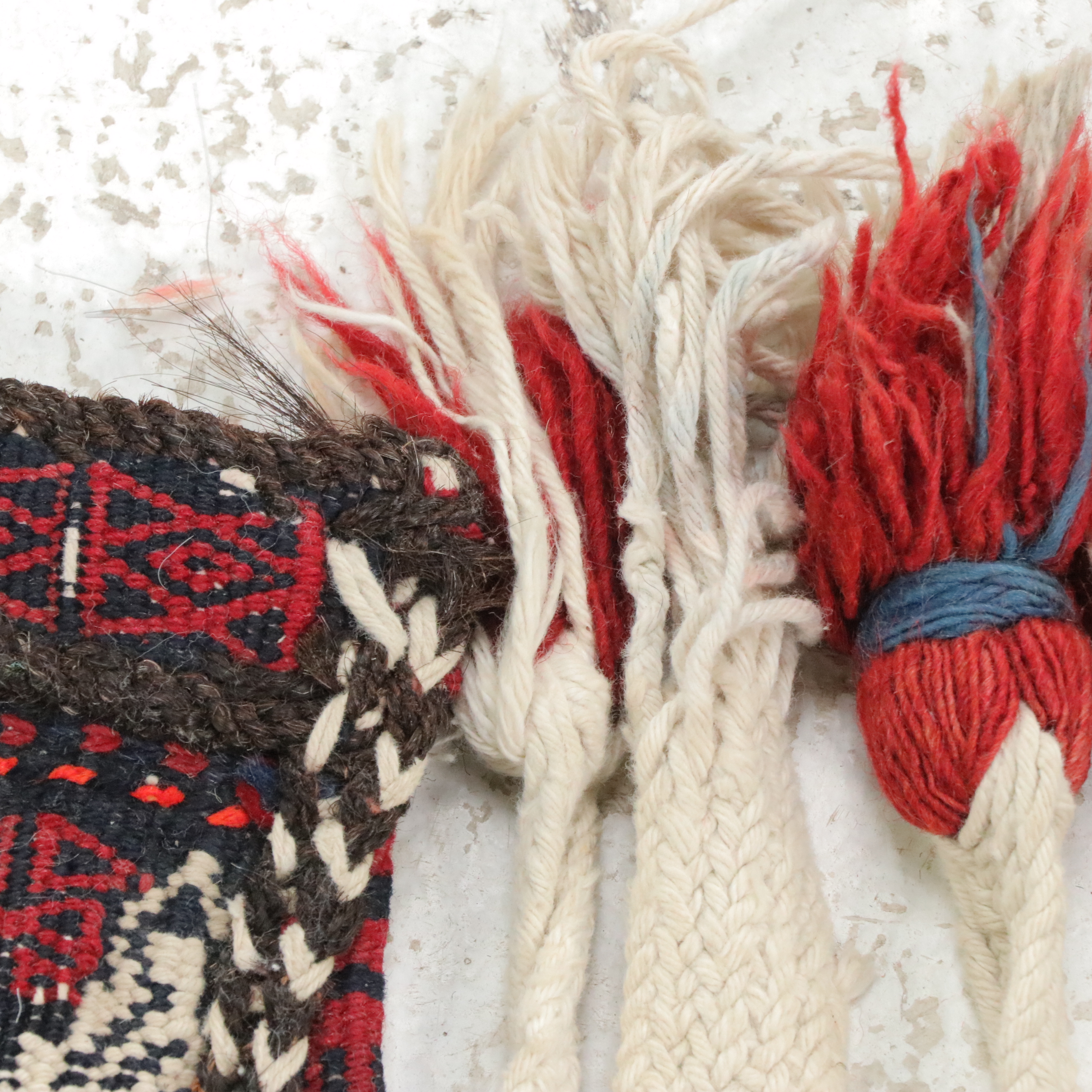 2' x 2' Hand-Knotted Persian Kazak Style Salt Bag