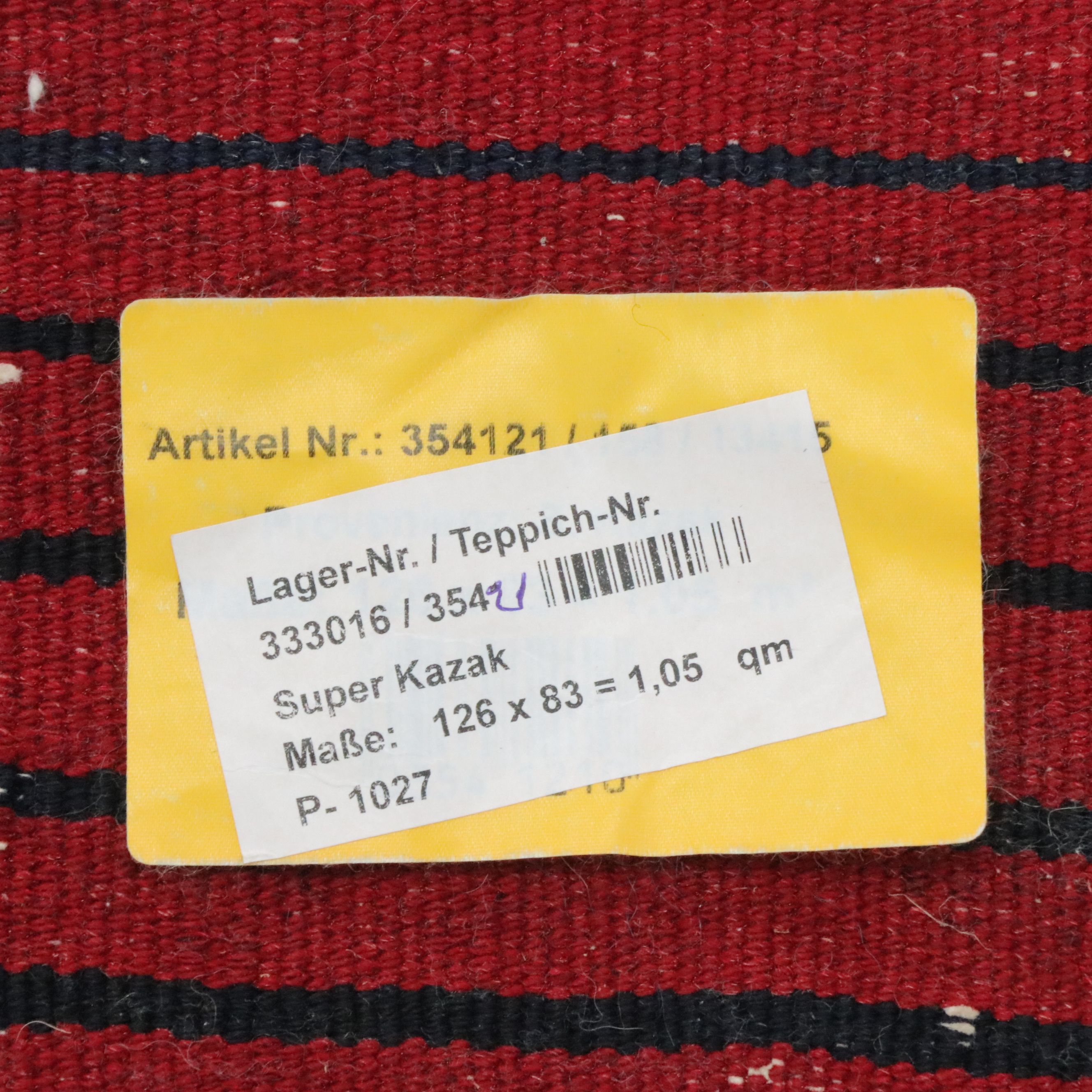 2' x 2' Hand-Knotted Persian Kazak Style Salt Bag