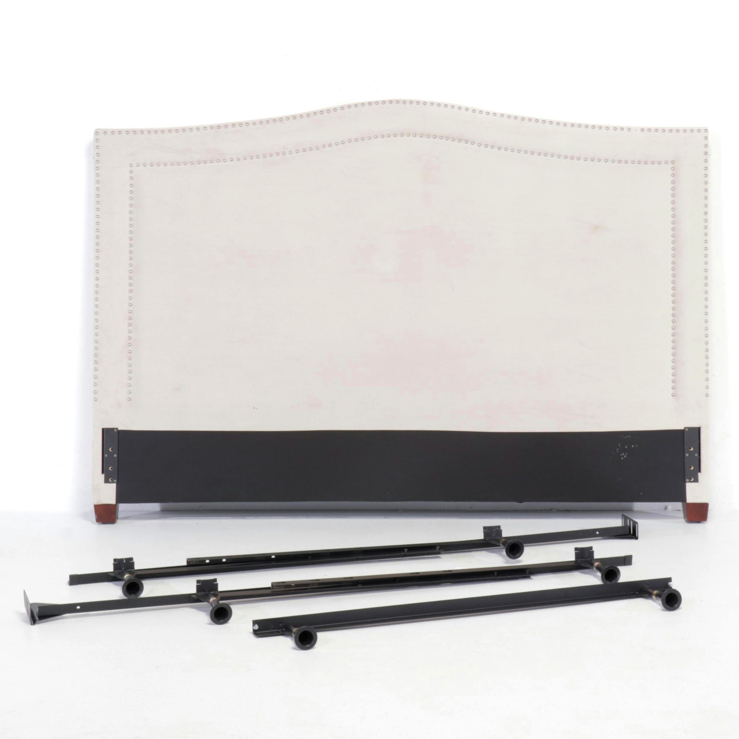 Pottery Barn "Tamsen" Upholstered King Size Headboard with Metal Frame