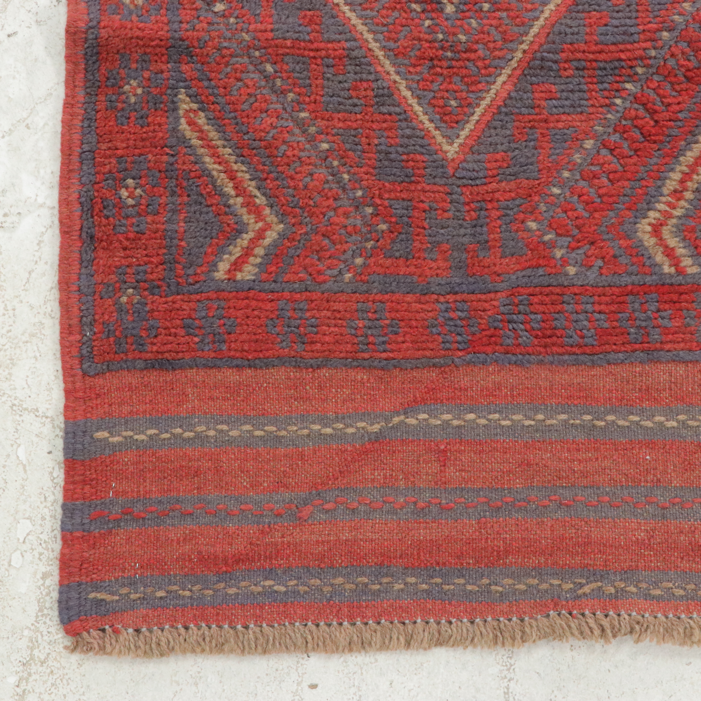 2'1 x 8'4 Handwoven Afghan Mashwani Carpet Runner