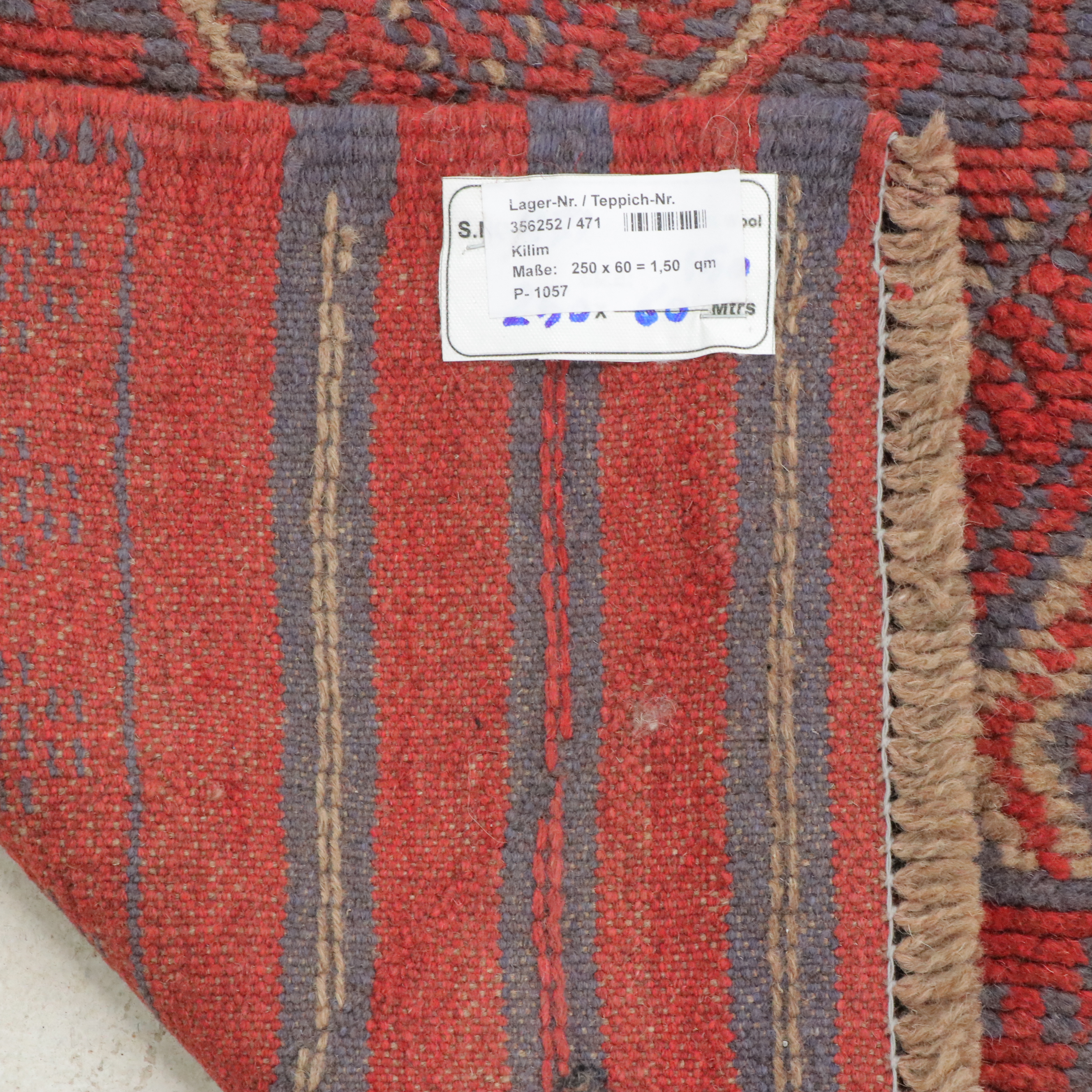 2'1 x 8'4 Handwoven Afghan Mashwani Carpet Runner