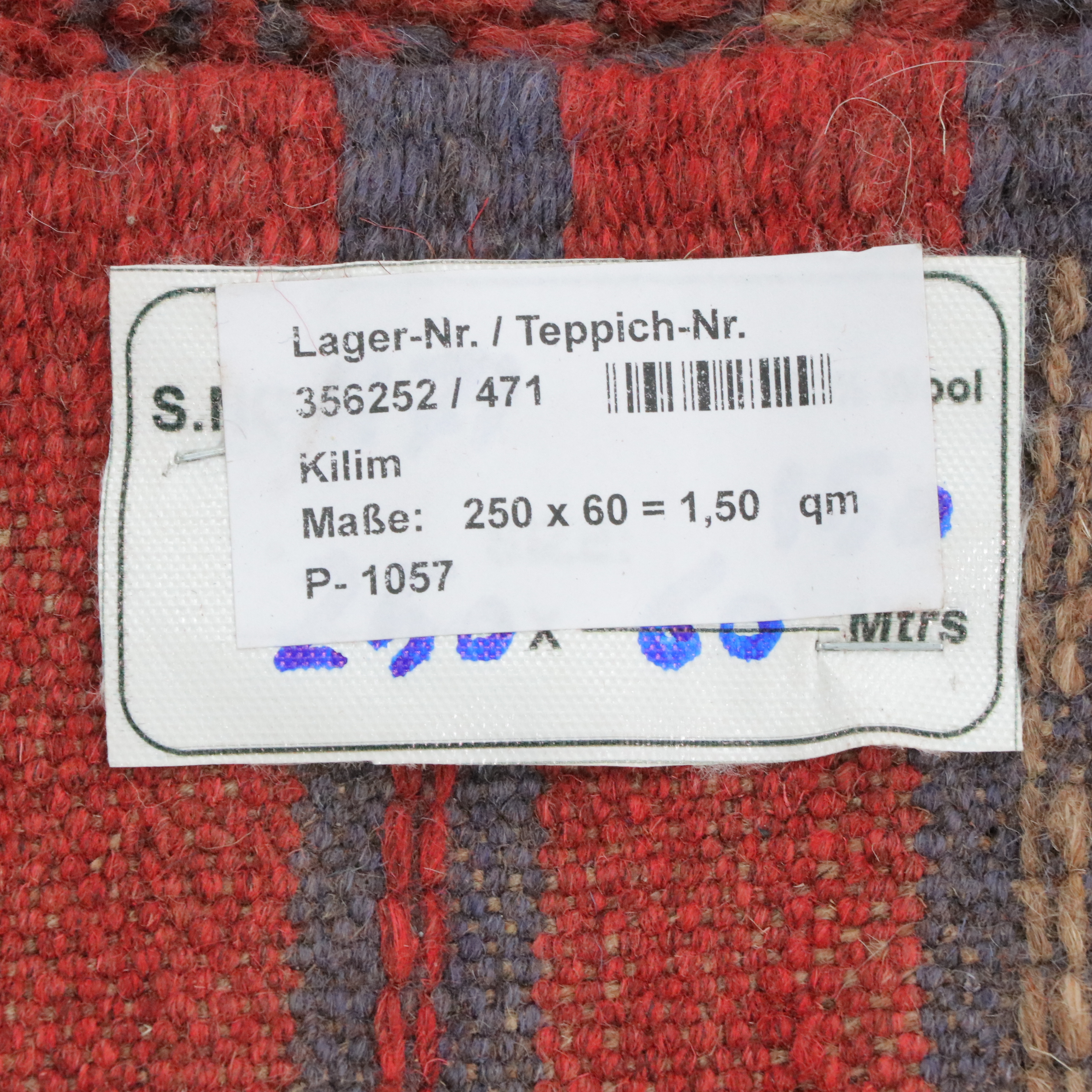 2'1 x 8'4 Handwoven Afghan Mashwani Carpet Runner