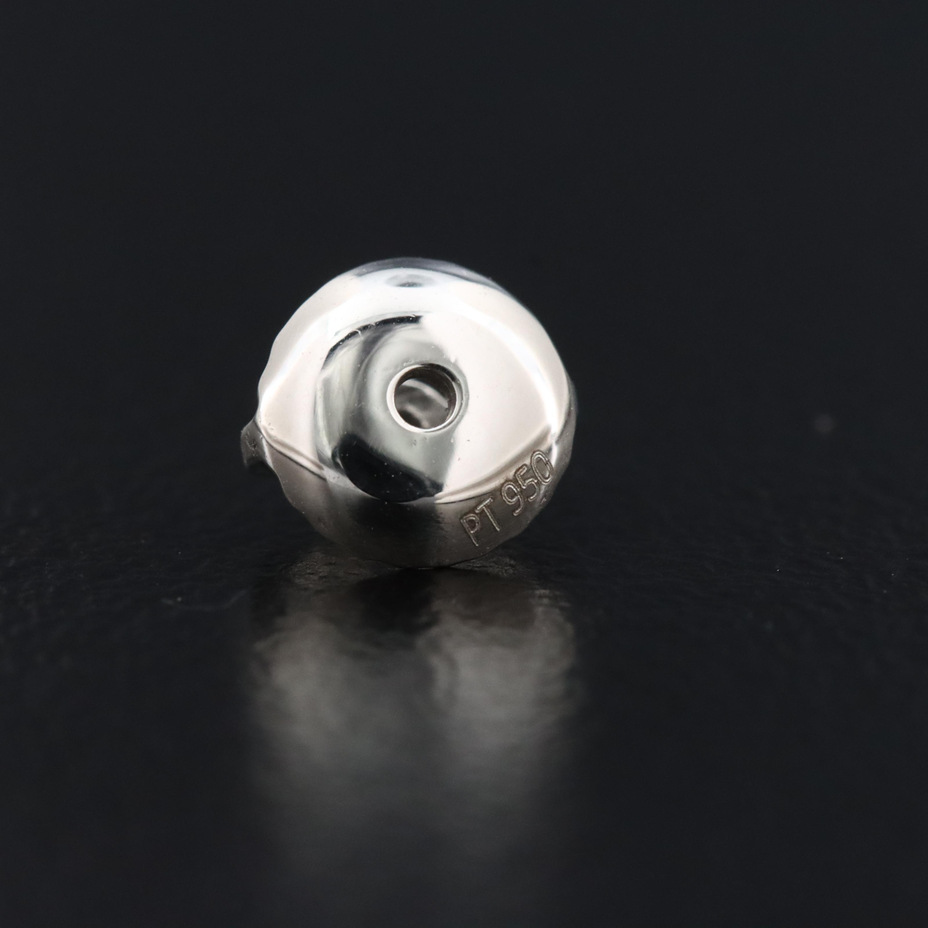 Platinum 6.50 CTW Lab Grown Diamond Earrings