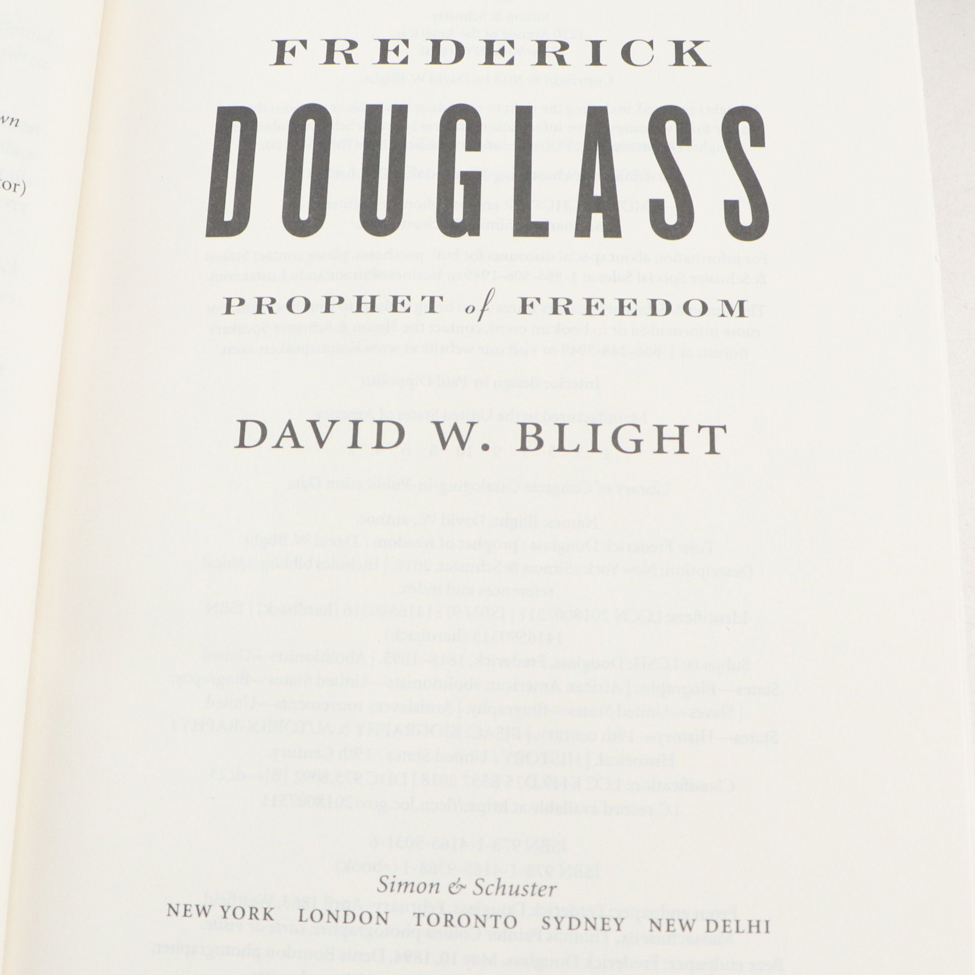 First Edition "Frederick Douglass" by David W. Blight and More Nonfiction Books