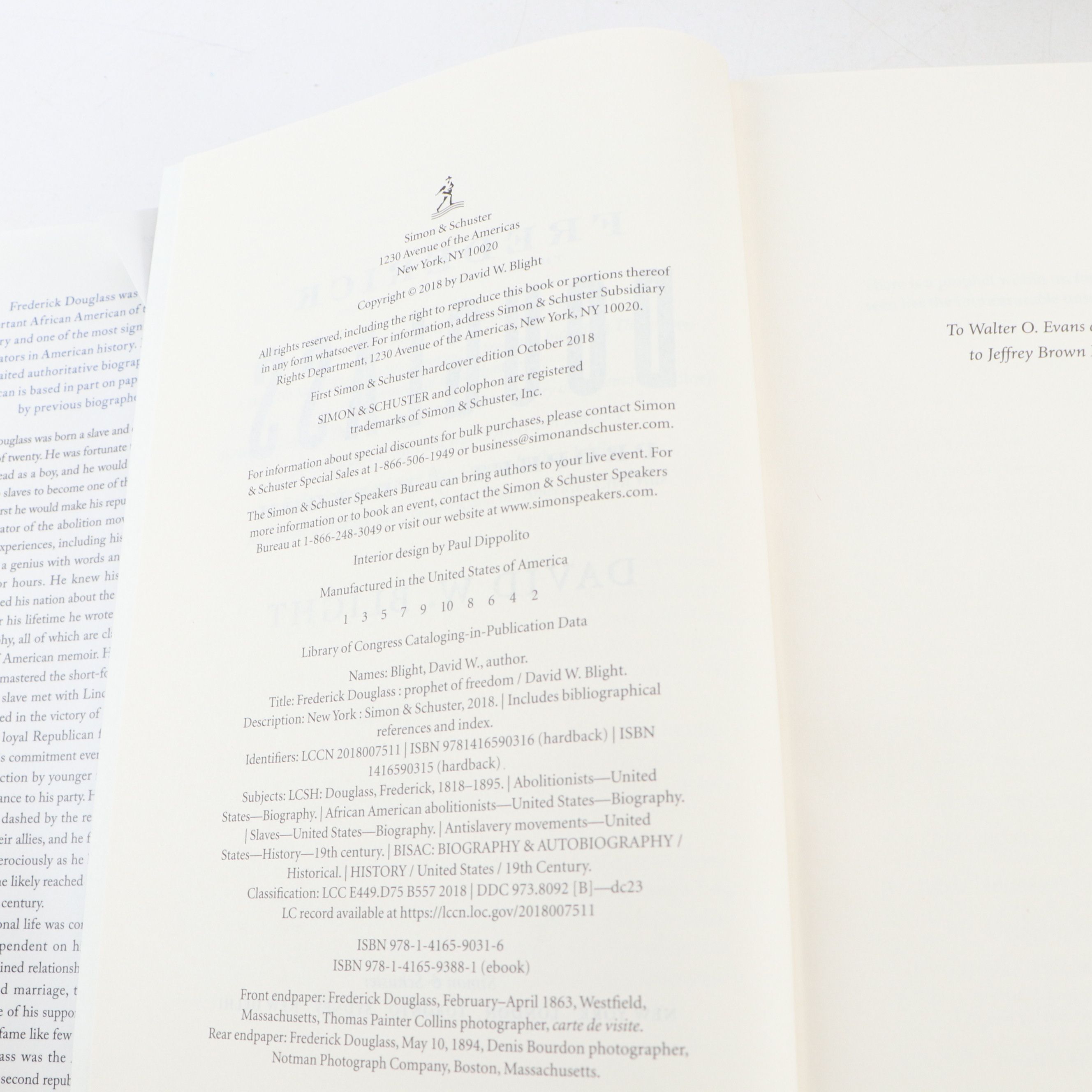 First Edition "Frederick Douglass" by David W. Blight and More Nonfiction Books