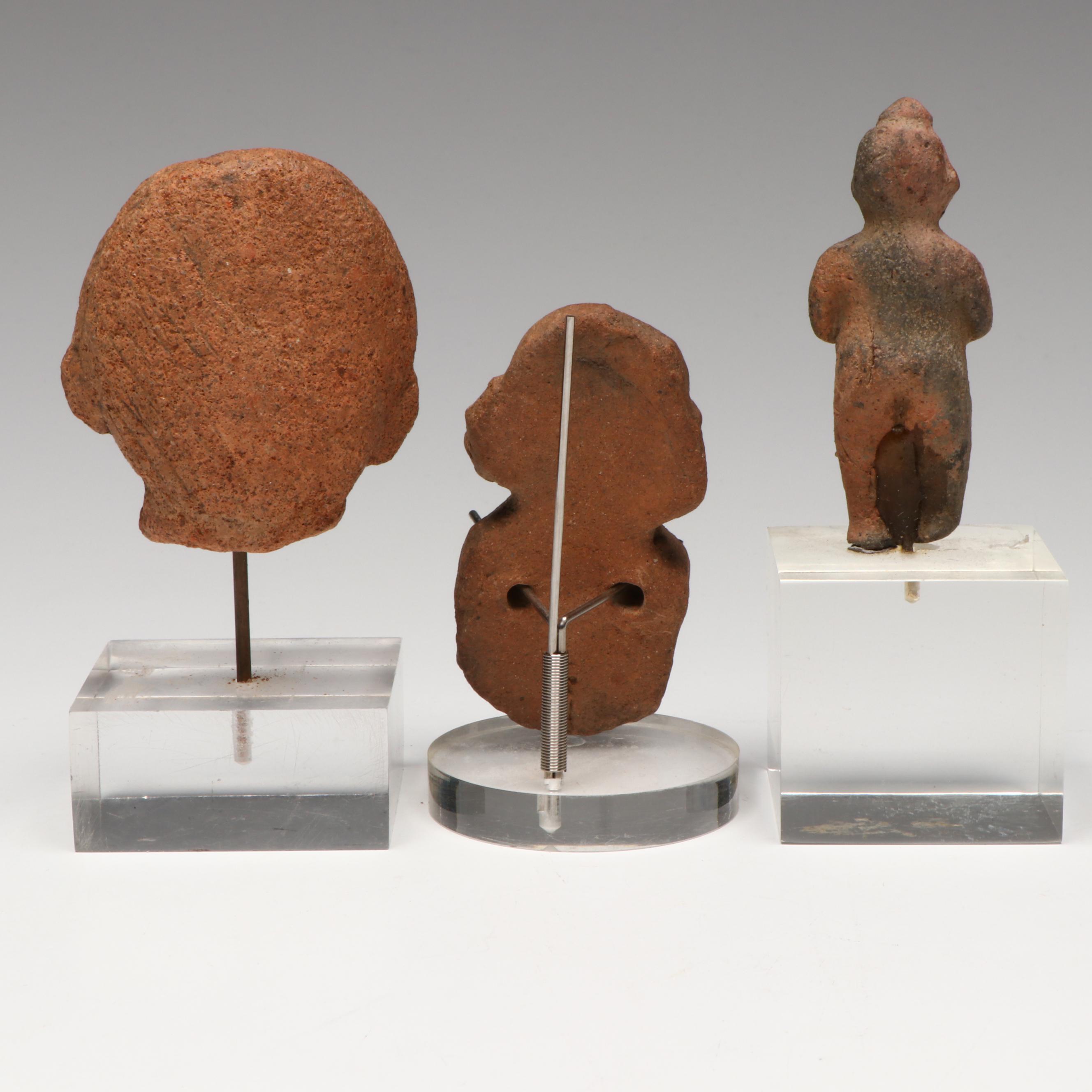 Antique Pre-Columbian Pottery Fragments