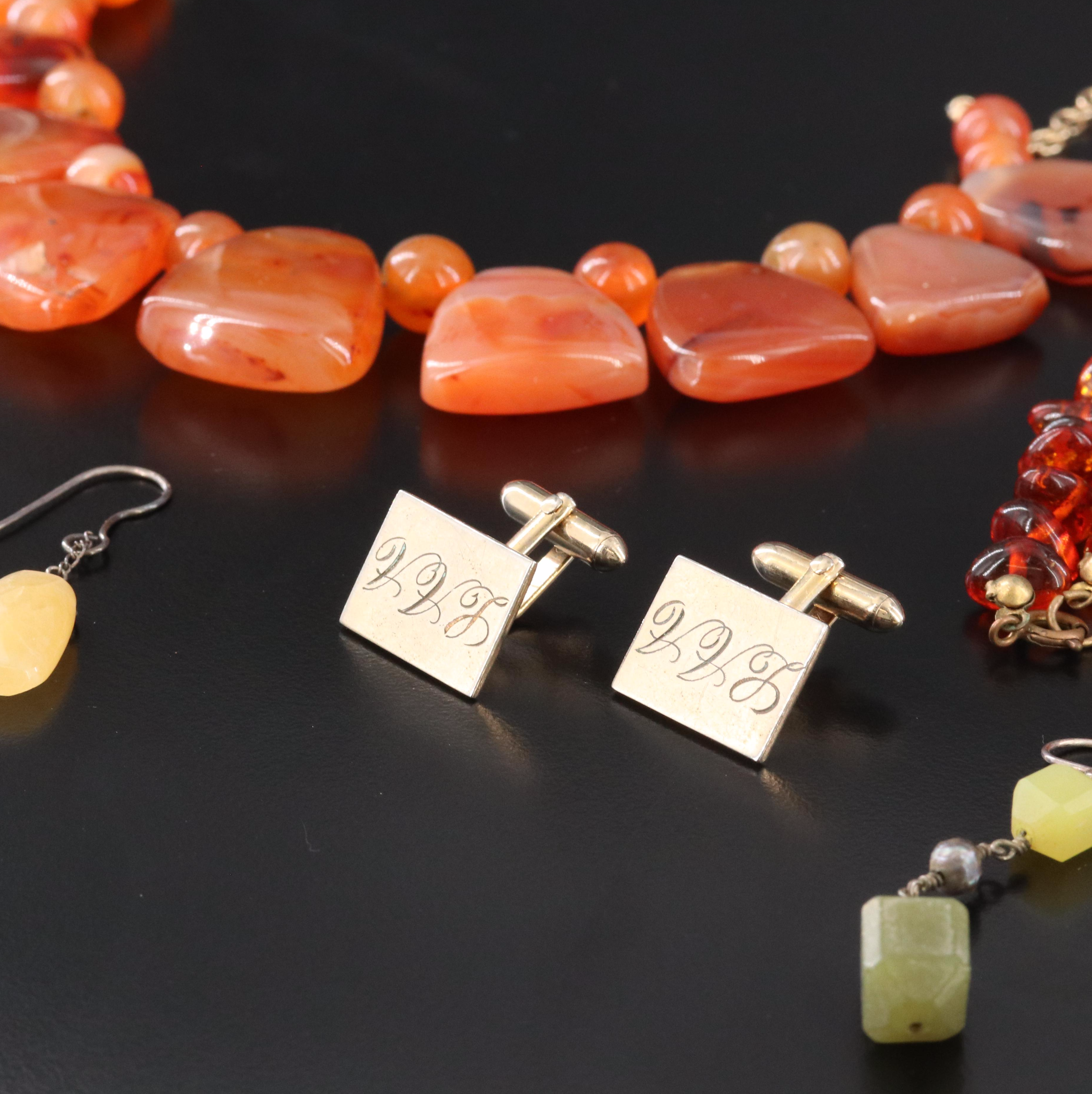 Ciner Ladybug Cufflinks, Quartzite and Fluorite Featured in Jewelry Collection