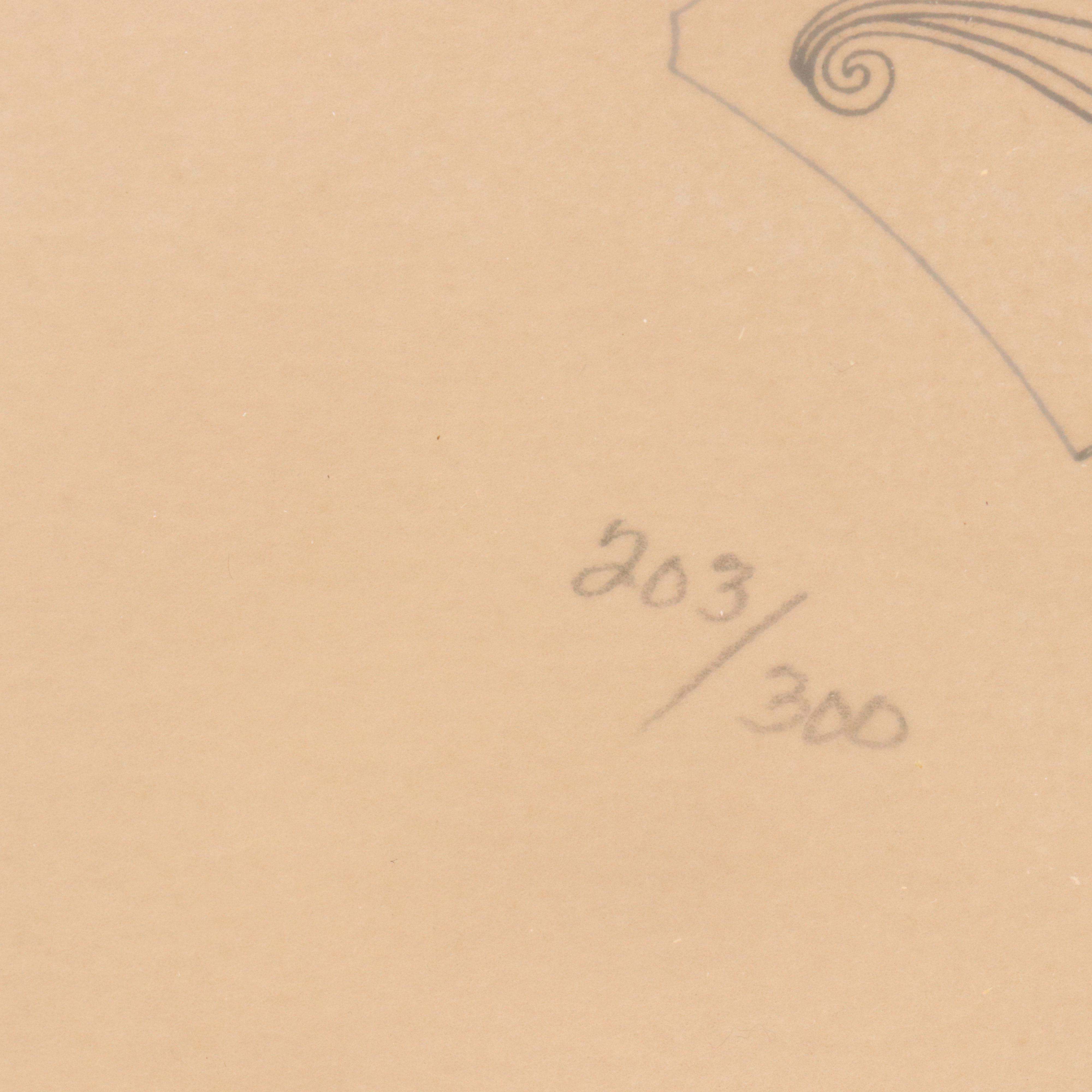 Erté Art Deco Serigraph "Dancers," Early 20th Century