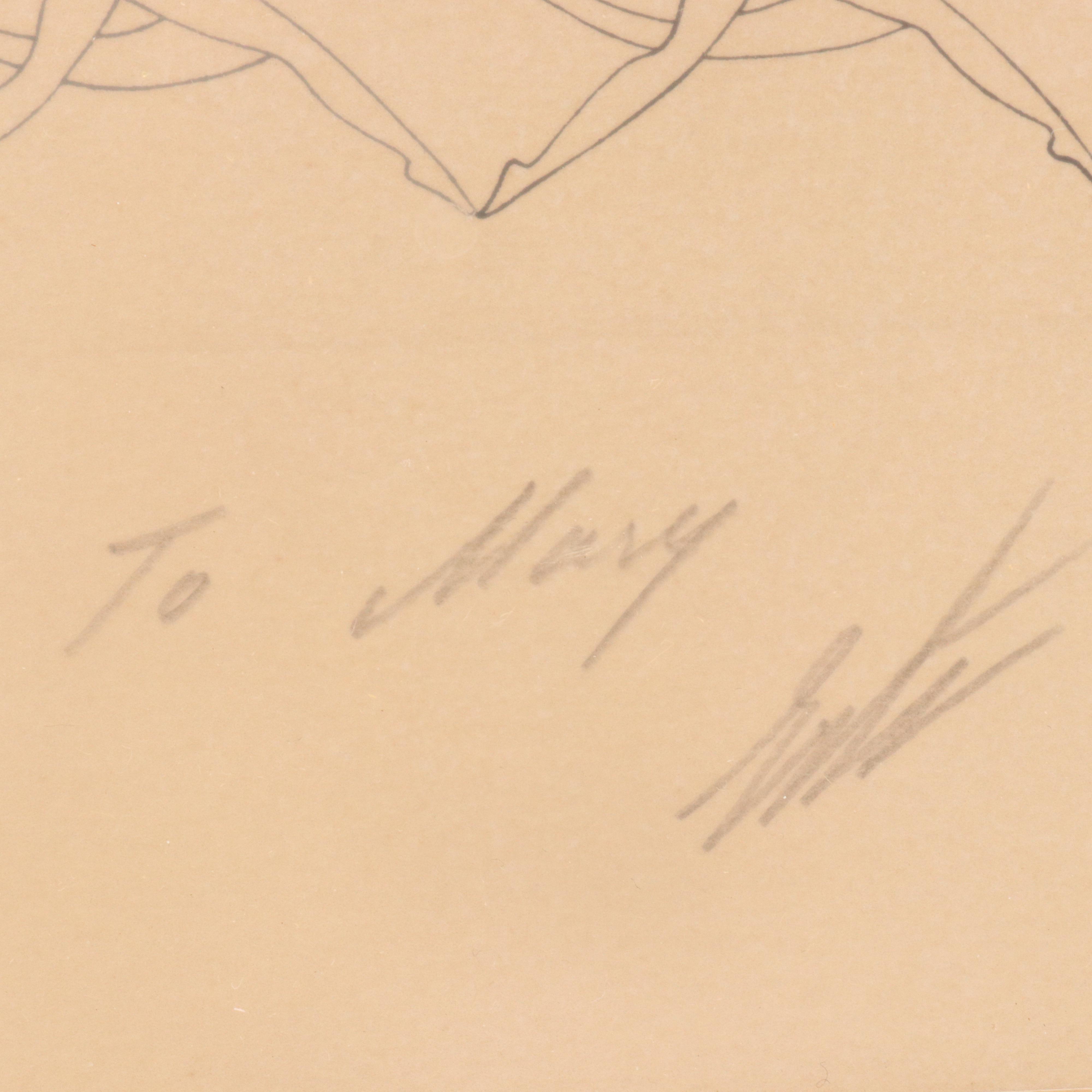 Erté Art Deco Serigraph "Dancers," Early 20th Century