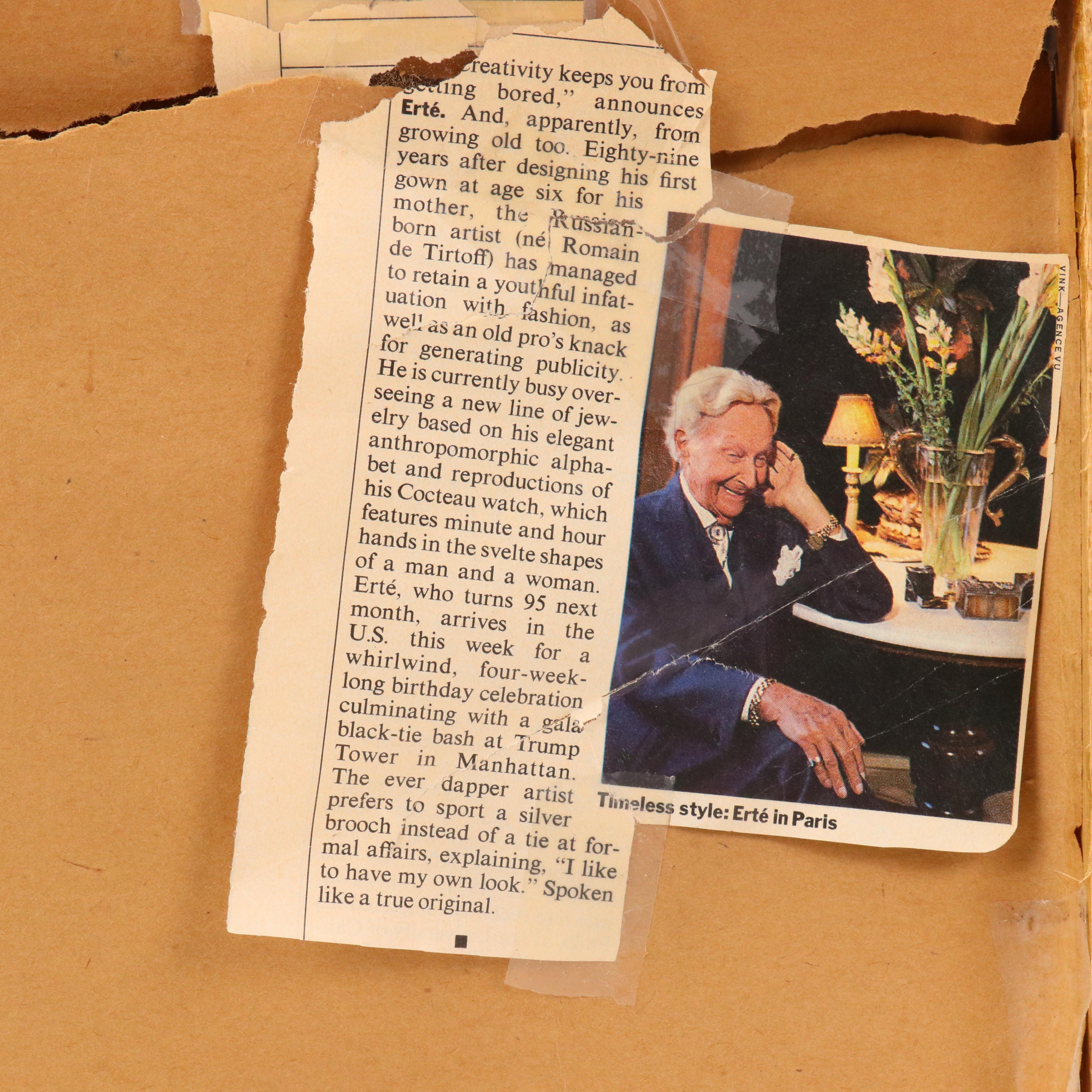 Erté Art Deco Serigraph "Dancers," Early 20th Century