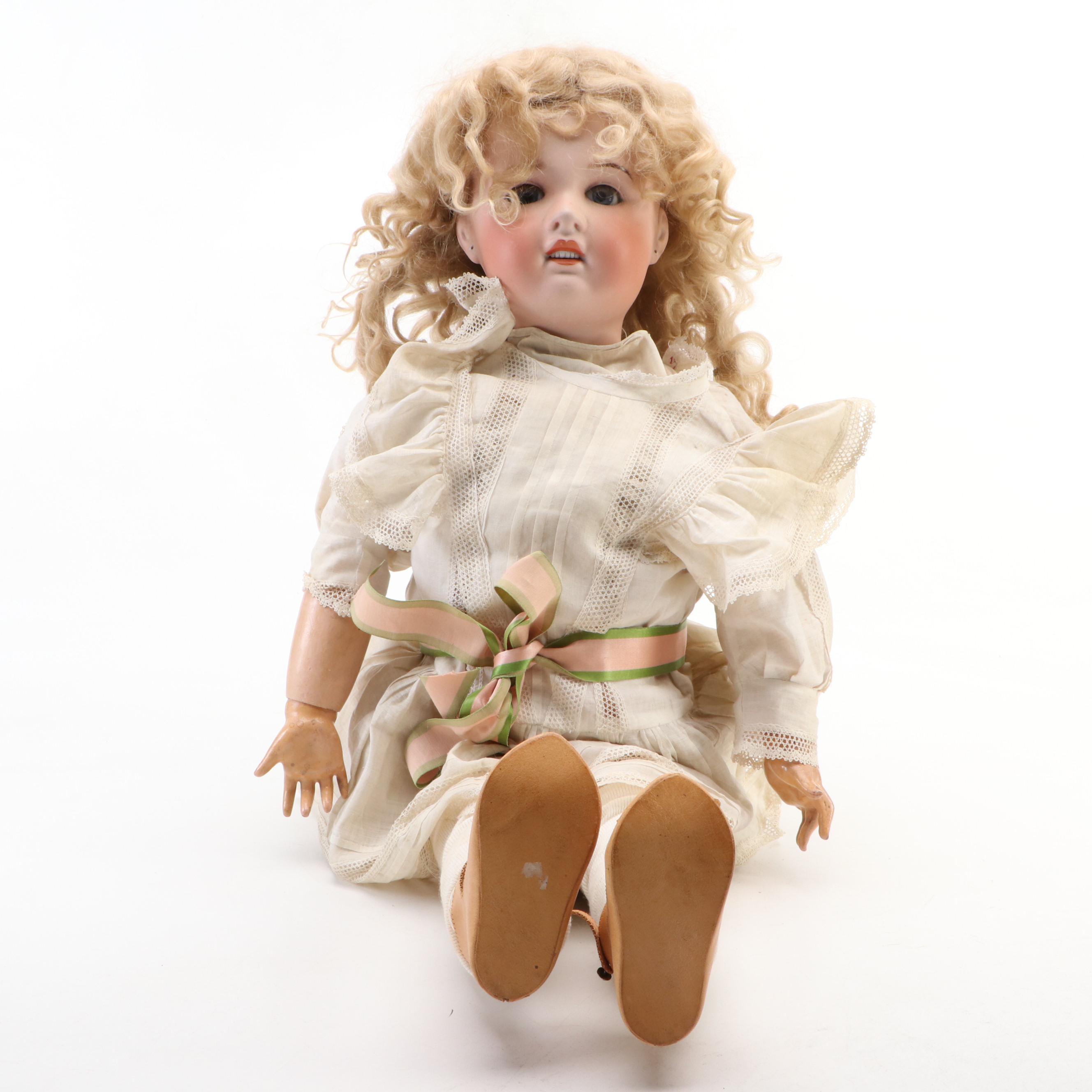 SFBJ Bisque Porcelain and Jointed Composition Doll