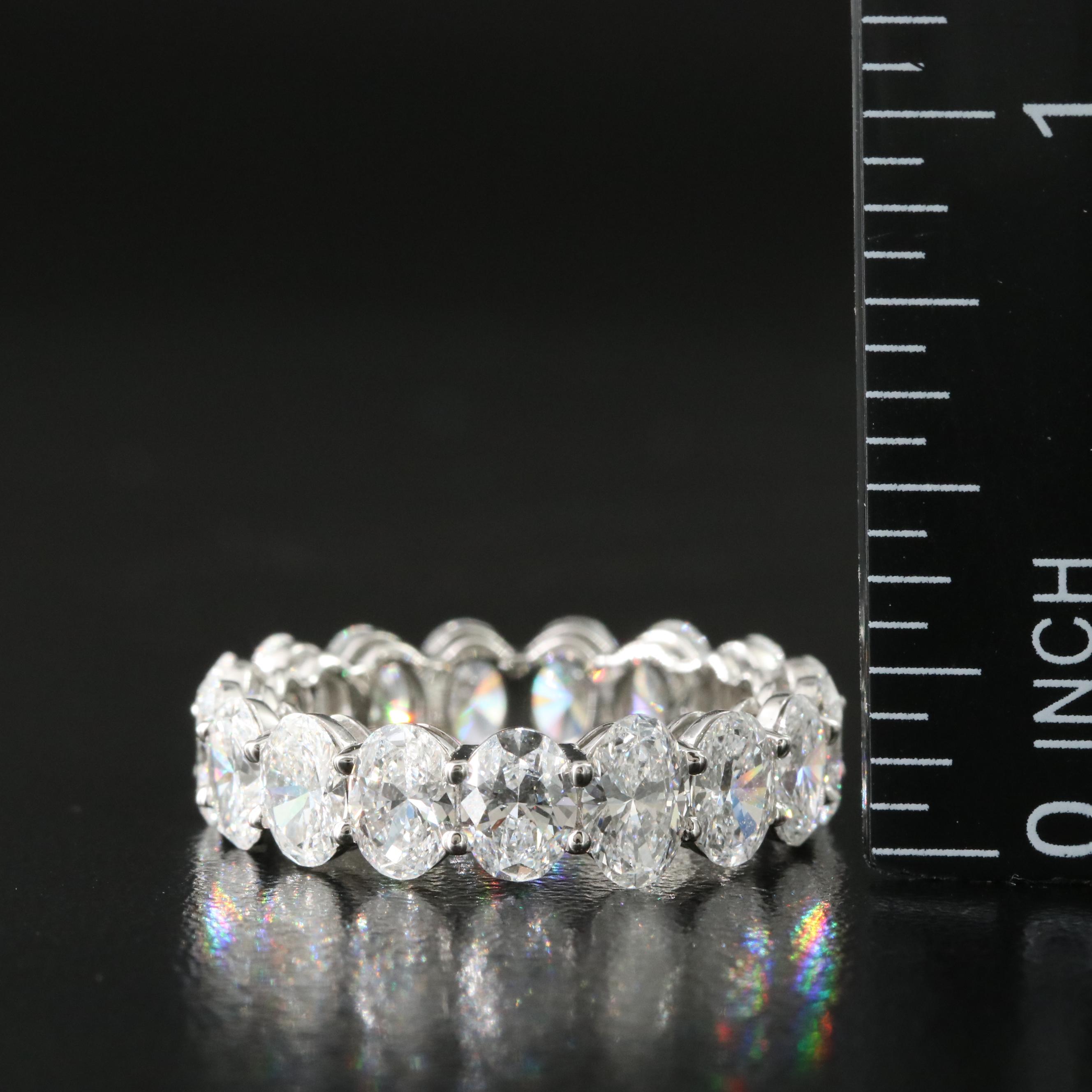 Platinum 5.20 CTW Lab Grown Diamond Eternity Band
