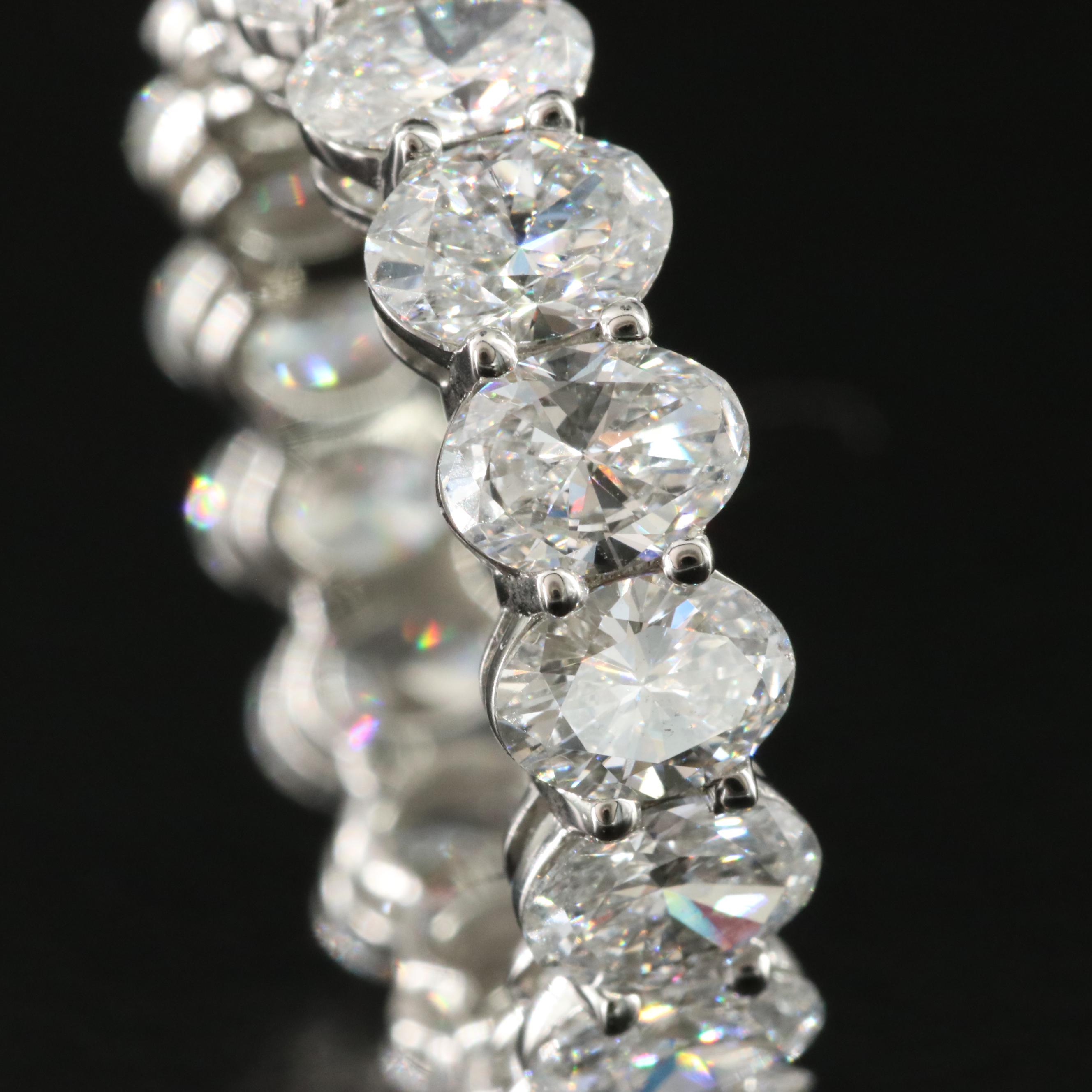 Platinum 5.20 CTW Lab Grown Diamond Eternity Band