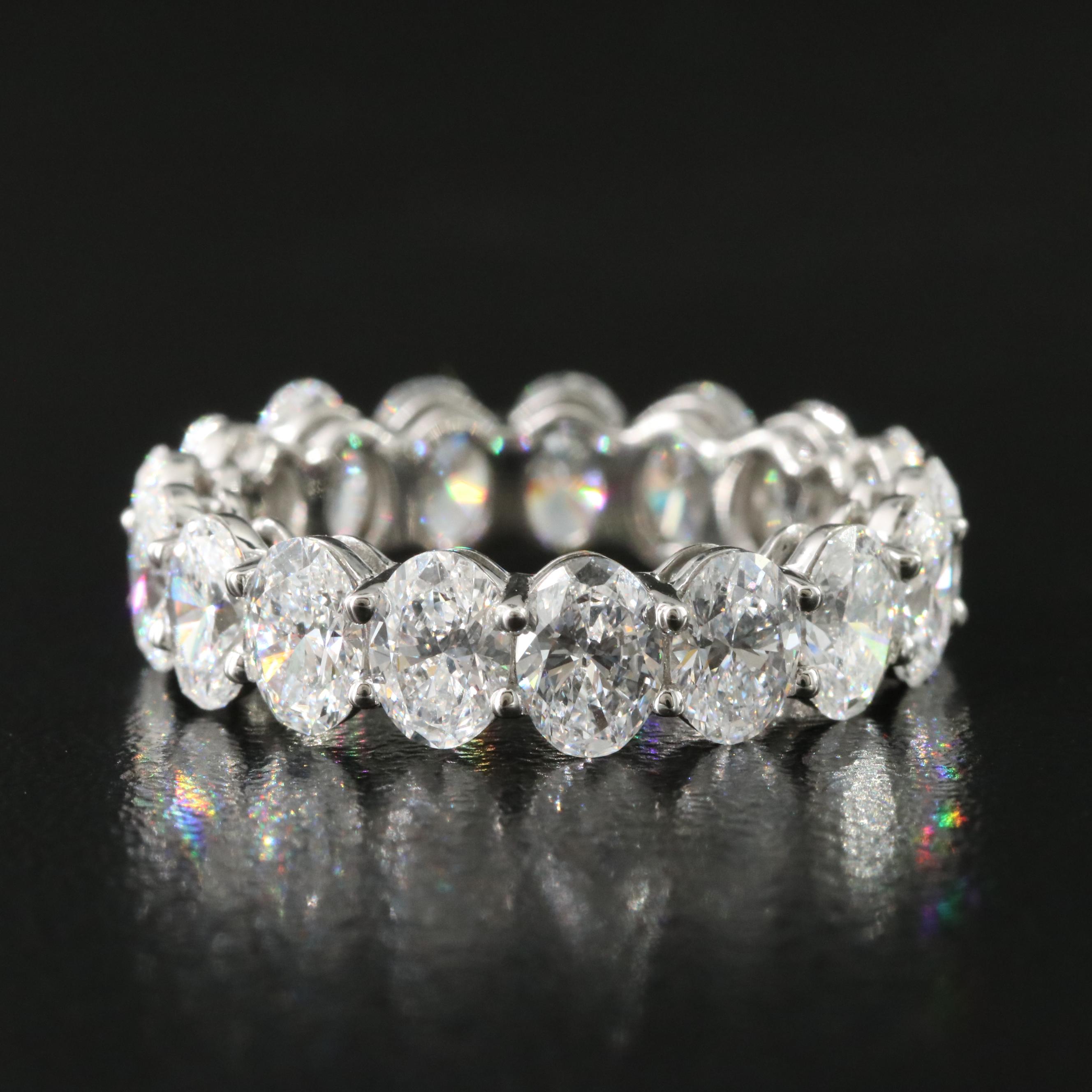 Platinum 5.20 CTW Lab Grown Diamond Eternity Band