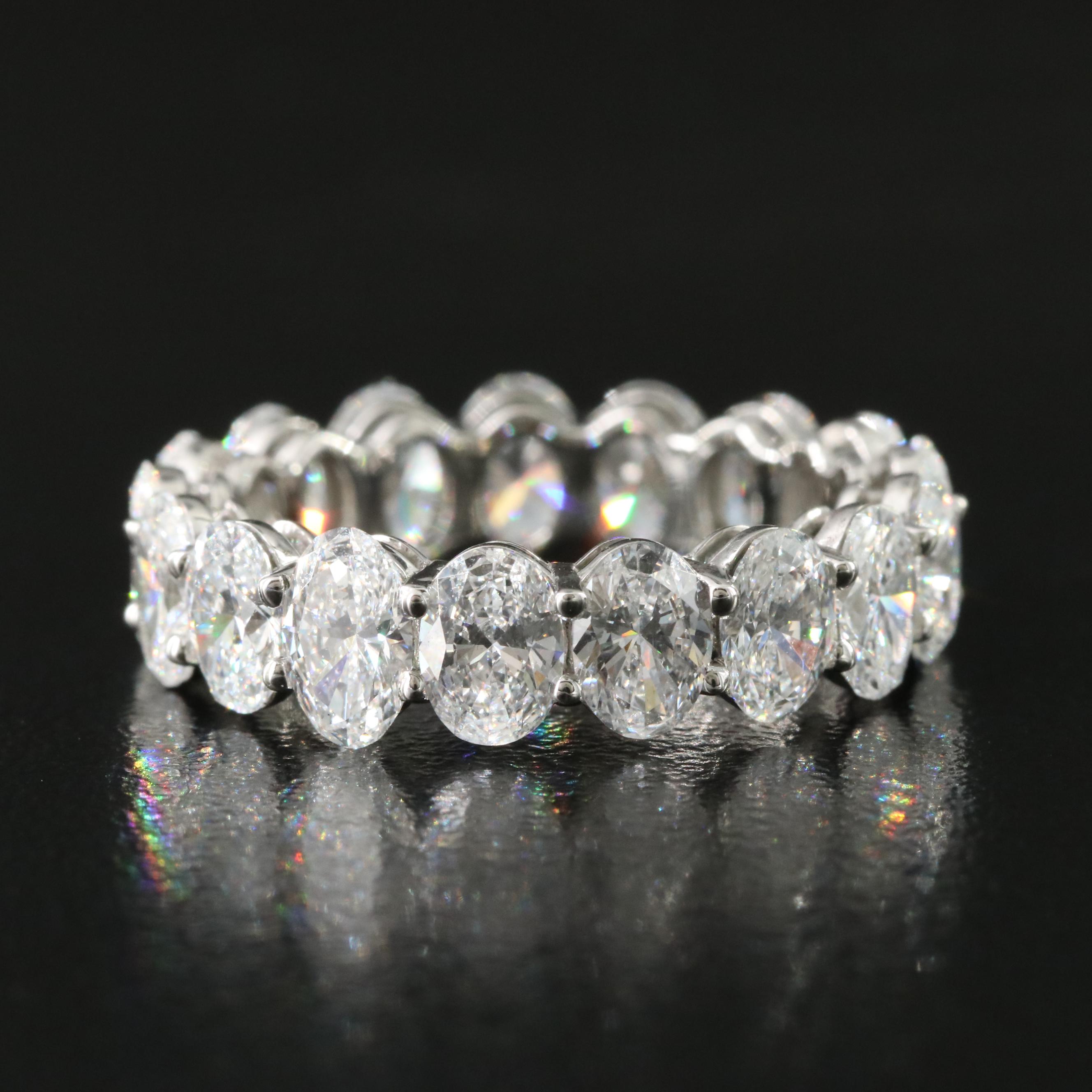 Platinum 5.20 CTW Lab Grown Diamond Eternity Band