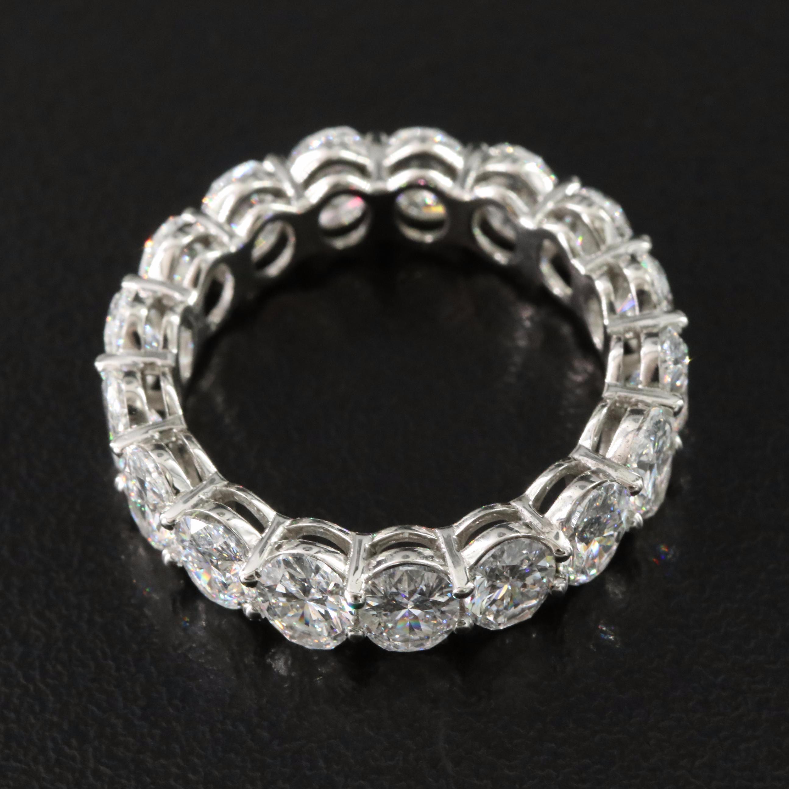Platinum 5.20 CTW Lab Grown Diamond Eternity Band