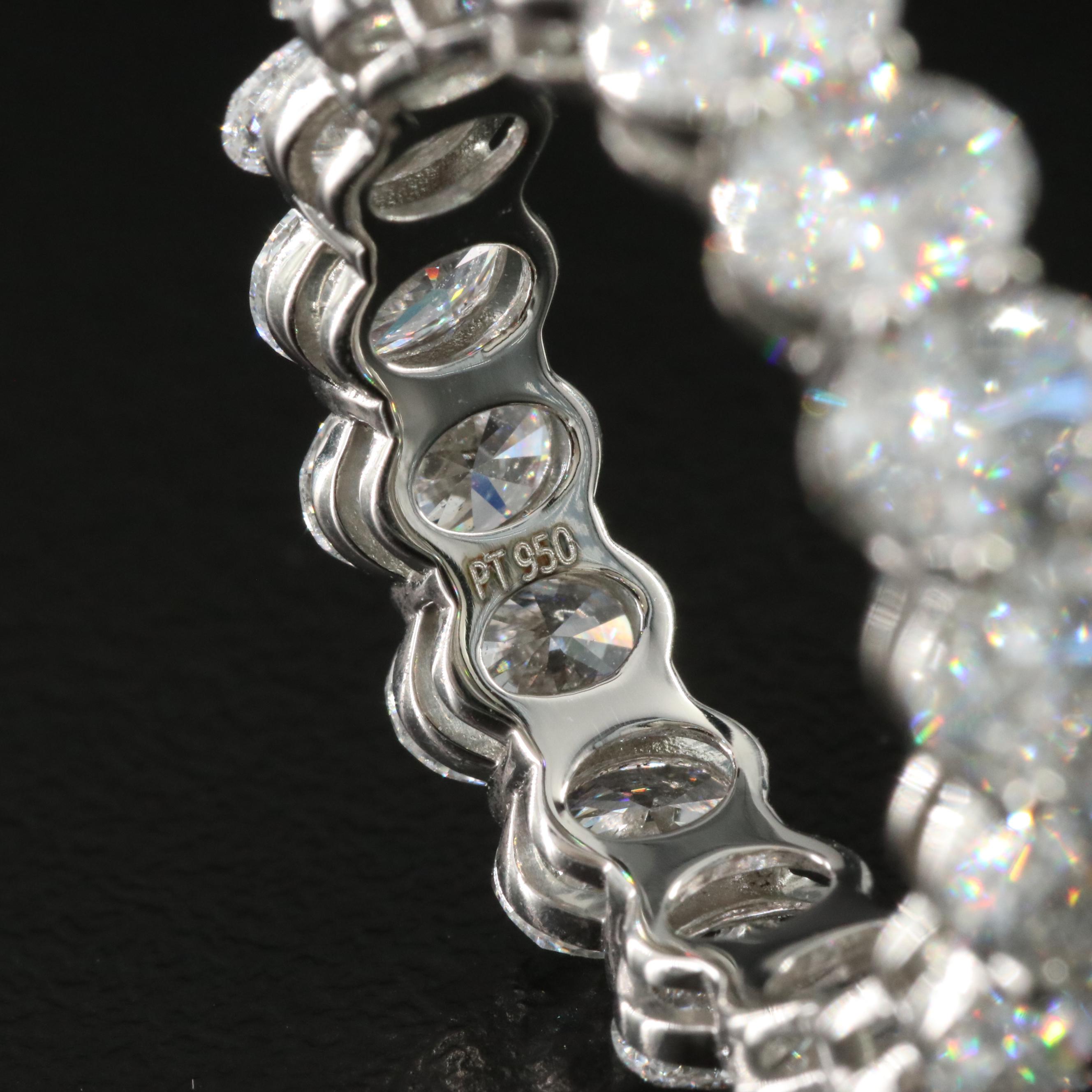 Platinum 5.20 CTW Lab Grown Diamond Eternity Band