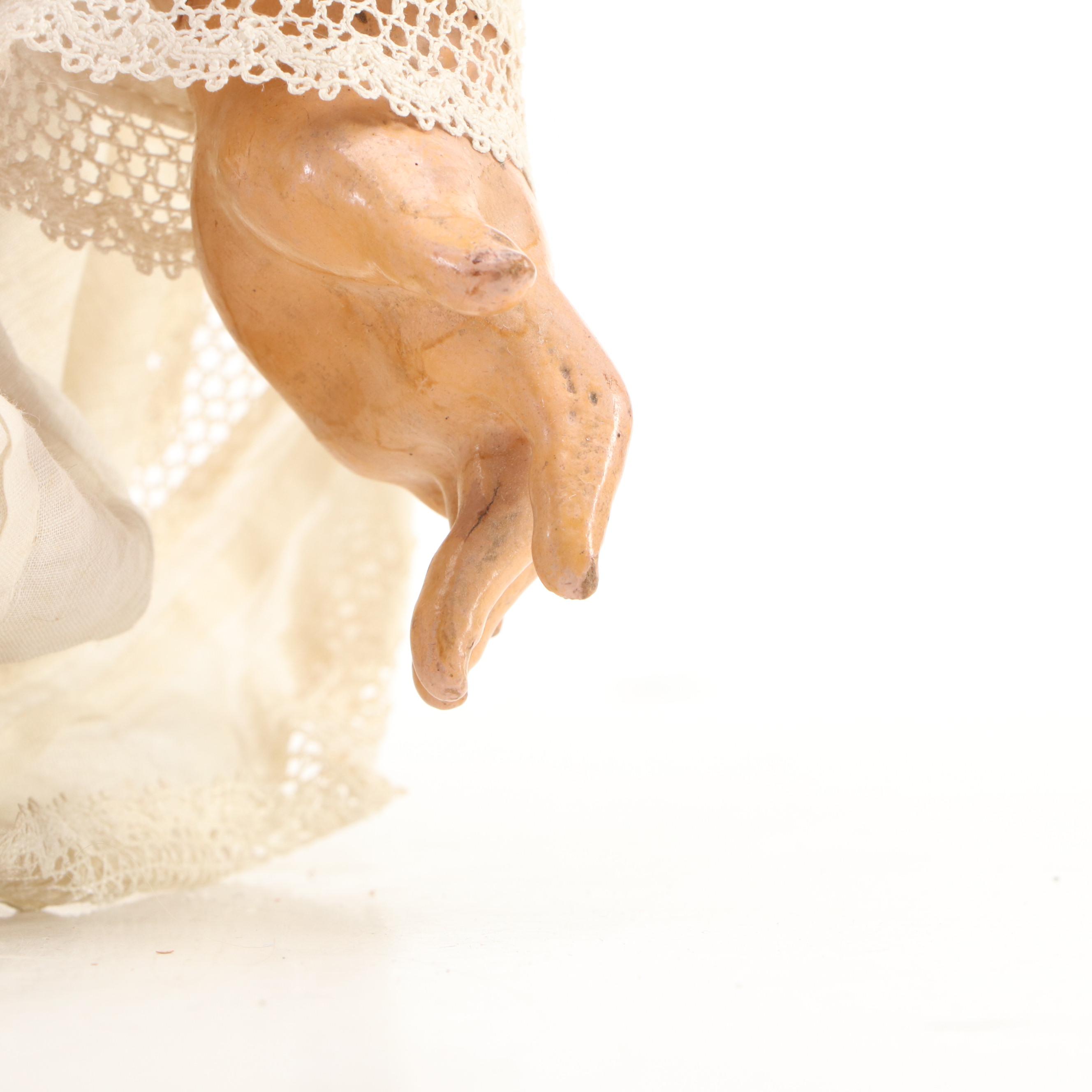 SFBJ Bisque Porcelain and Jointed Composition Doll