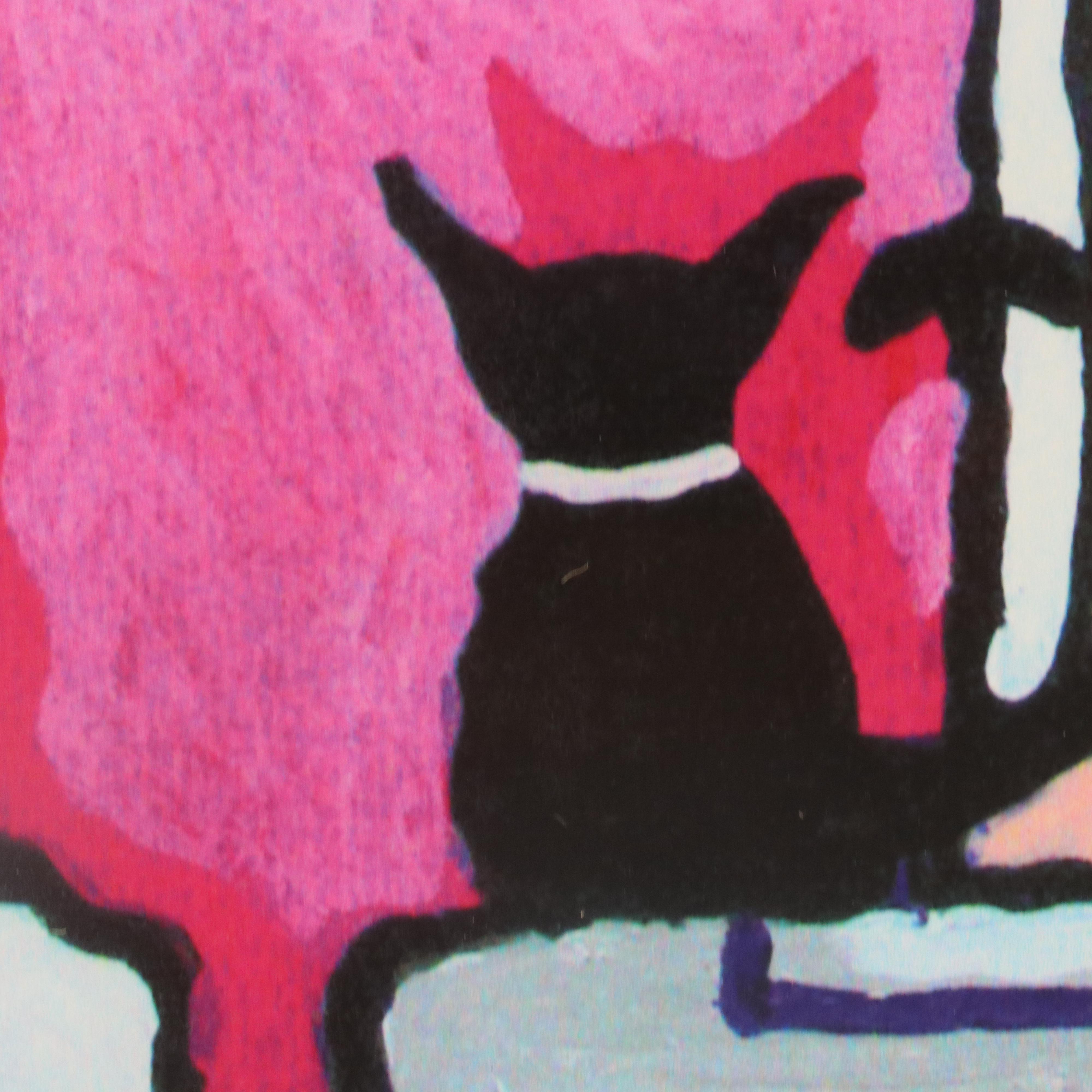 Tiggy Ticehurst Pop Art Giclée of Woman on Bathroom Scale