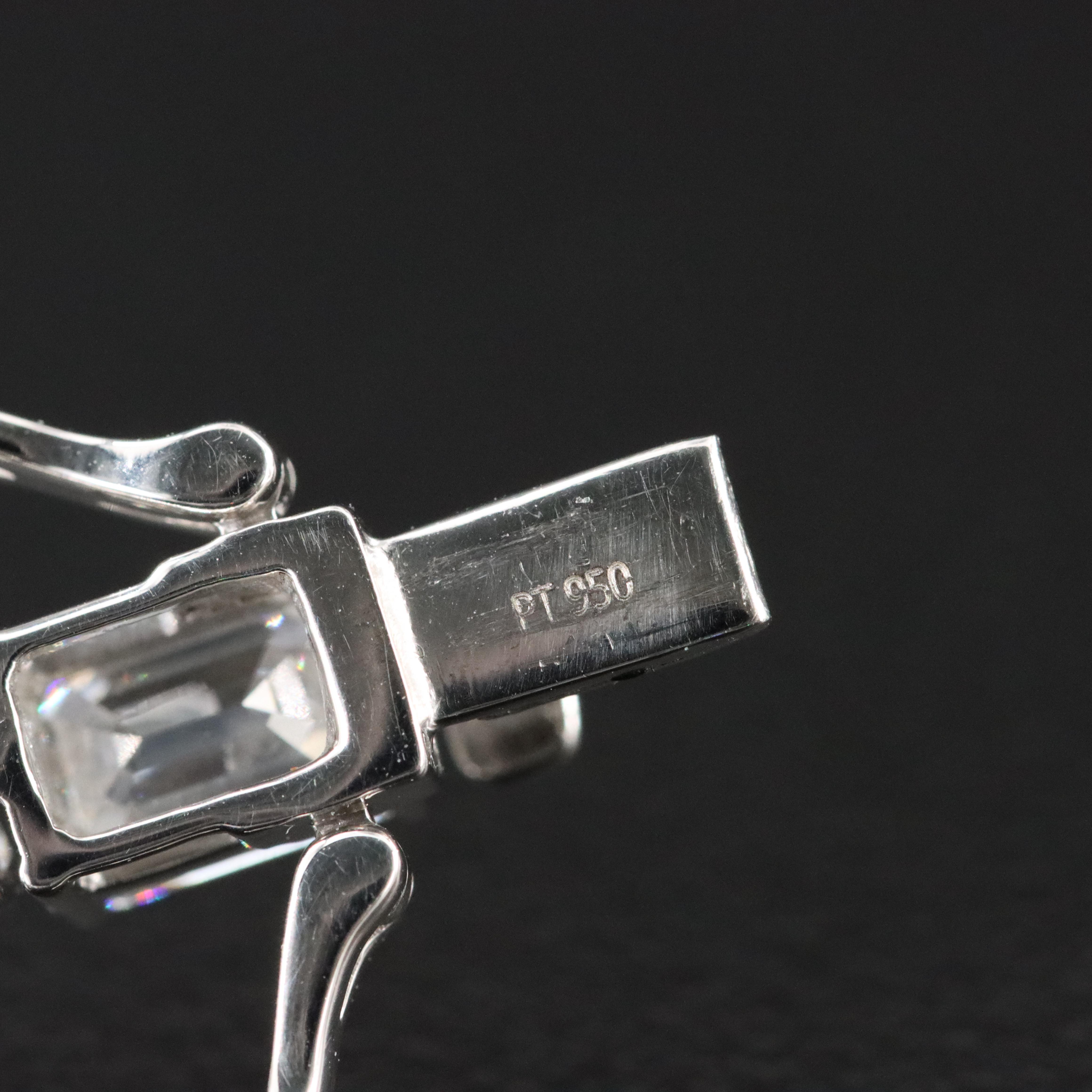 Platinum 19.09 CTW Lab Grown Diamond Line Bracelet