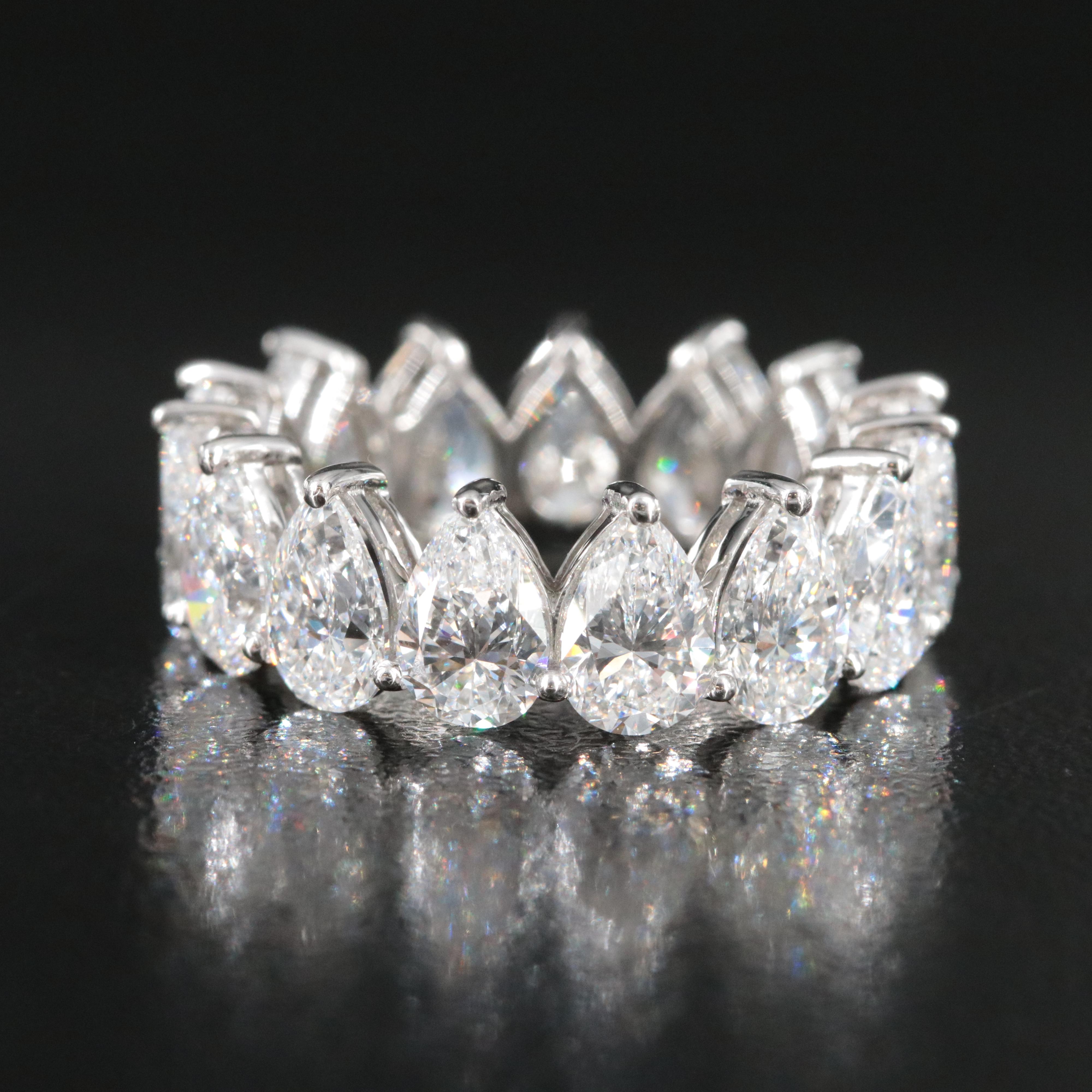 Platinum 7.92 CTW Lab Grown Diamond Eternity Band