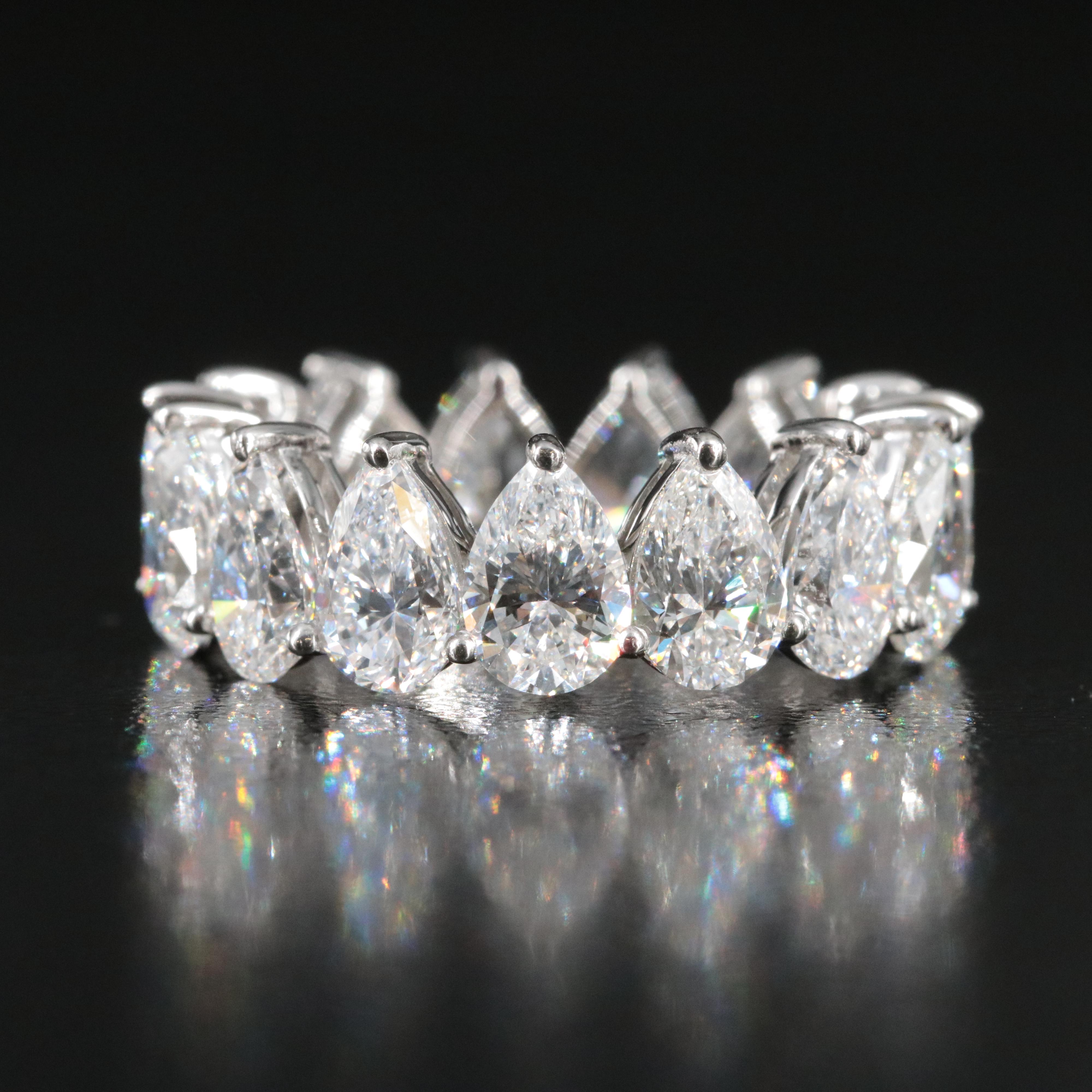 Platinum 7.92 CTW Lab Grown Diamond Eternity Band