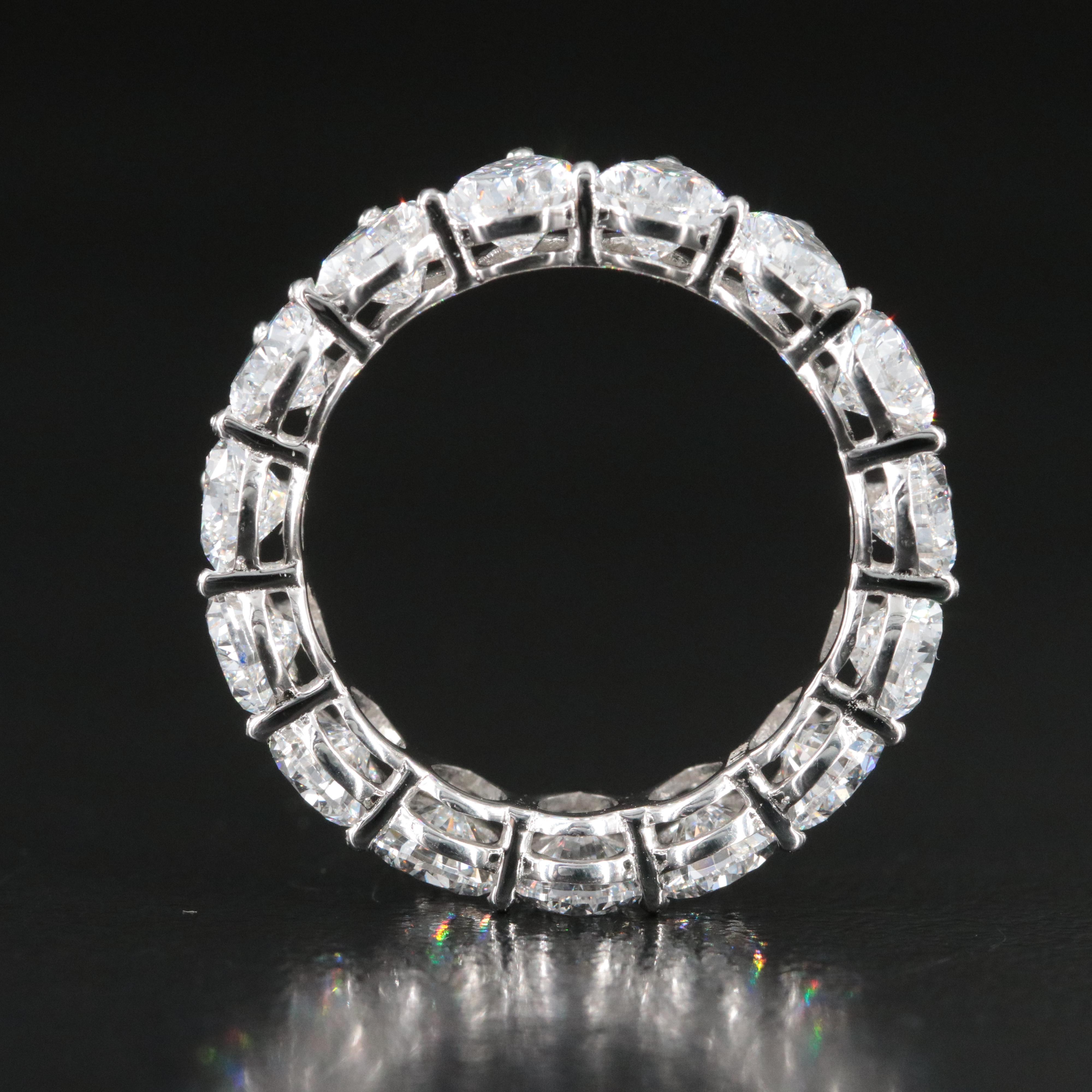 Platinum 7.92 CTW Lab Grown Diamond Eternity Band