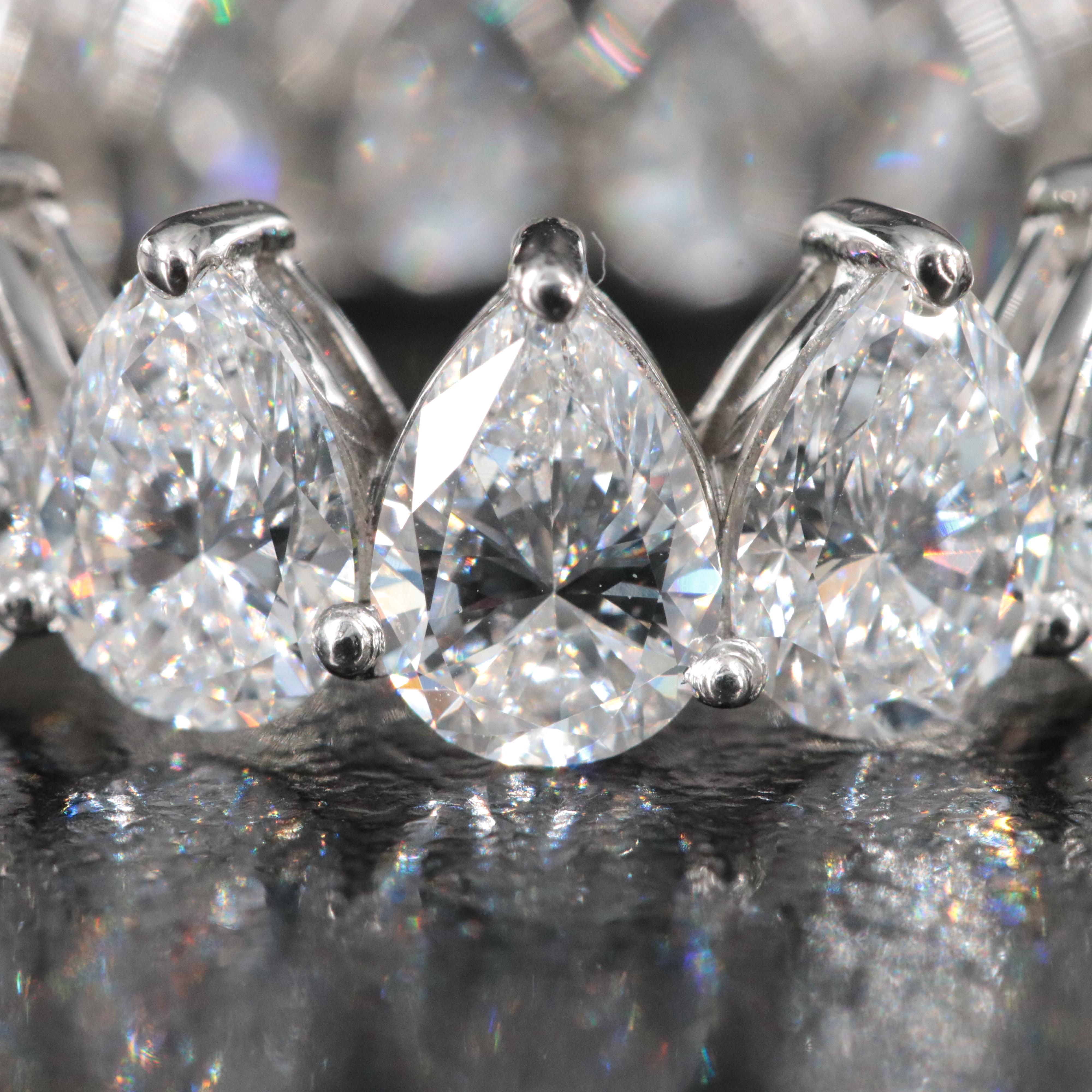 Platinum 7.92 CTW Lab Grown Diamond Eternity Band