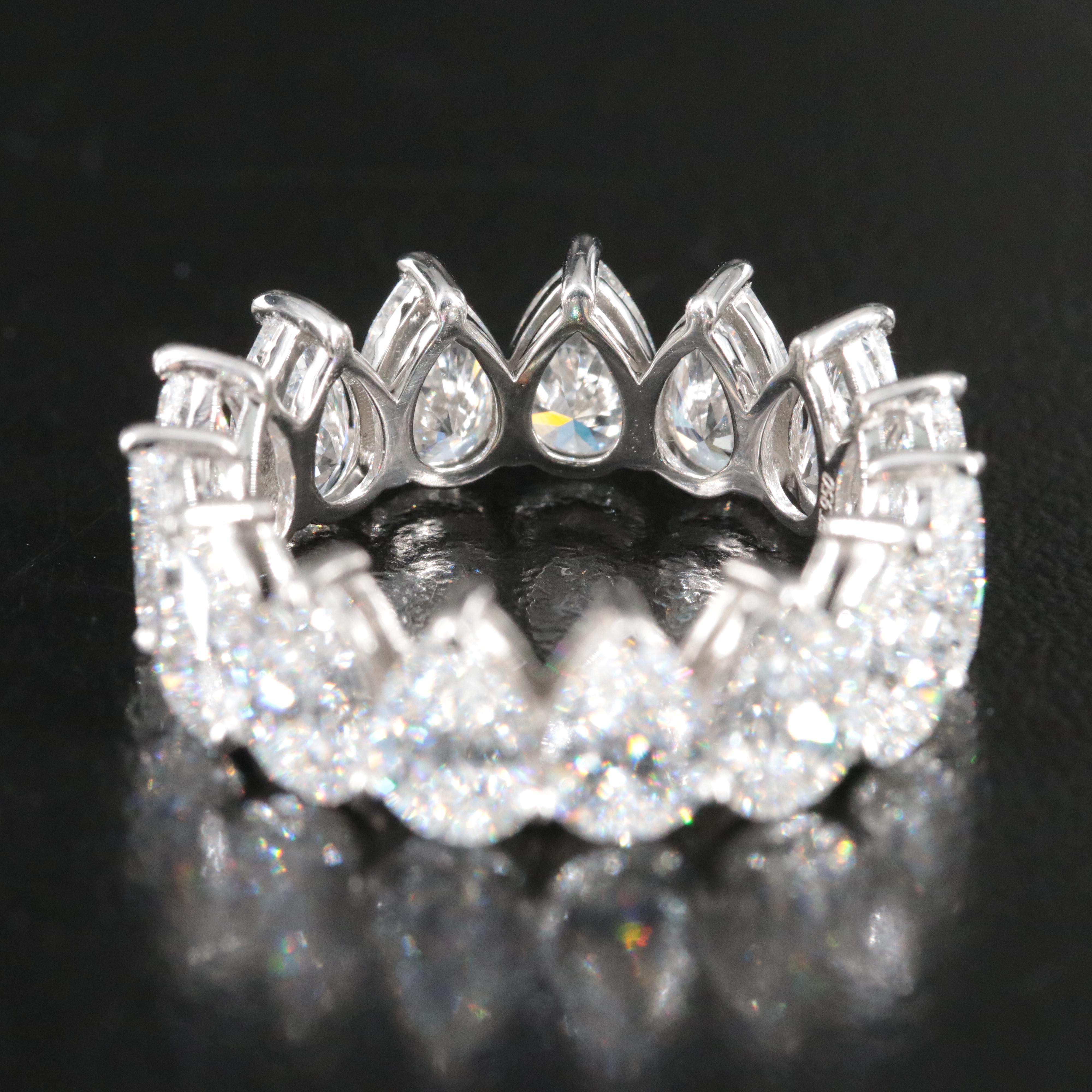 Platinum 7.92 CTW Lab Grown Diamond Eternity Band
