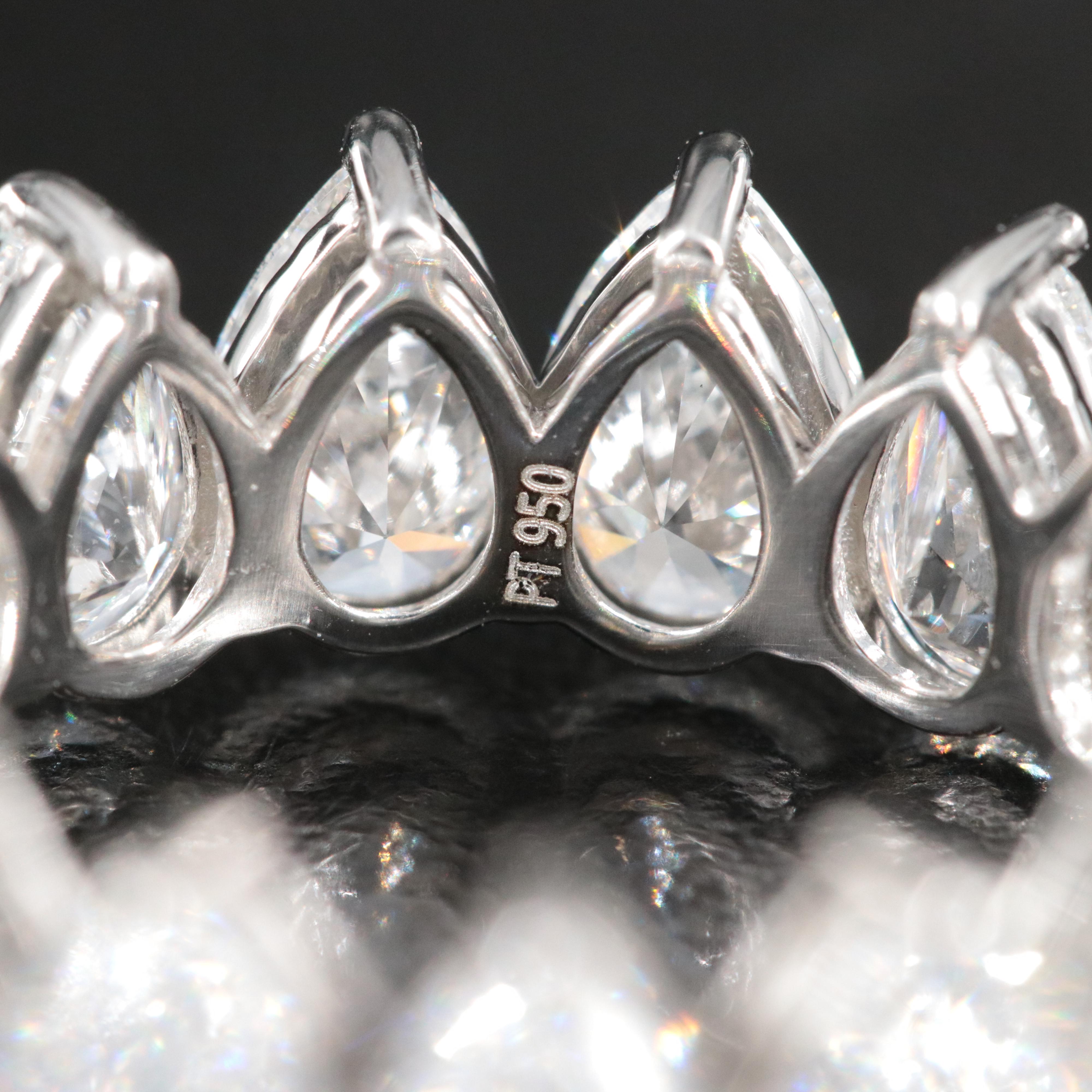 Platinum 7.92 CTW Lab Grown Diamond Eternity Band